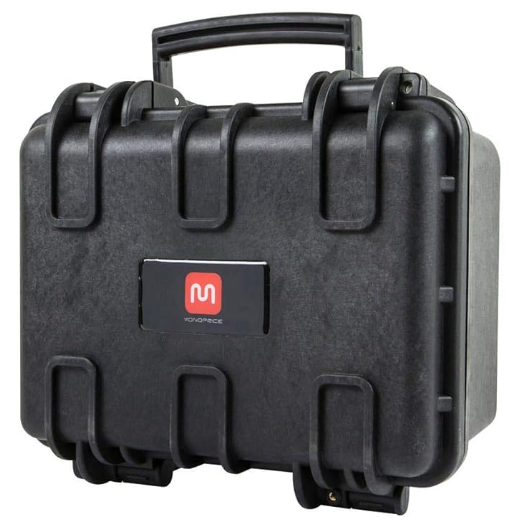 Monoprice Weatherproof Hard Case - Black (9 Liter) with Customizable Foam