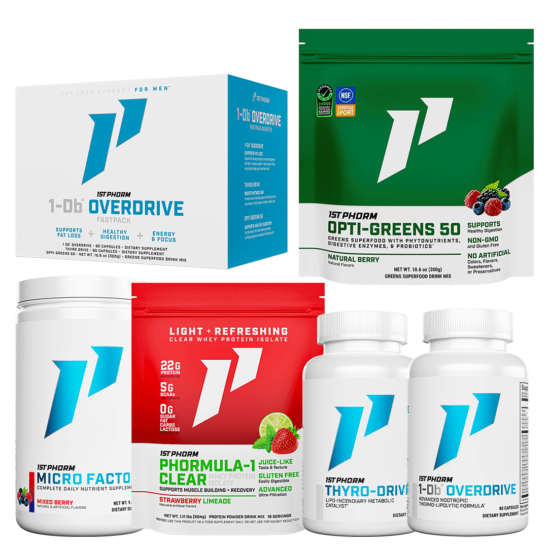Stack Lactose-Free Fat Loss Essentials Stack For Men - $234.99 at 1st Phorm