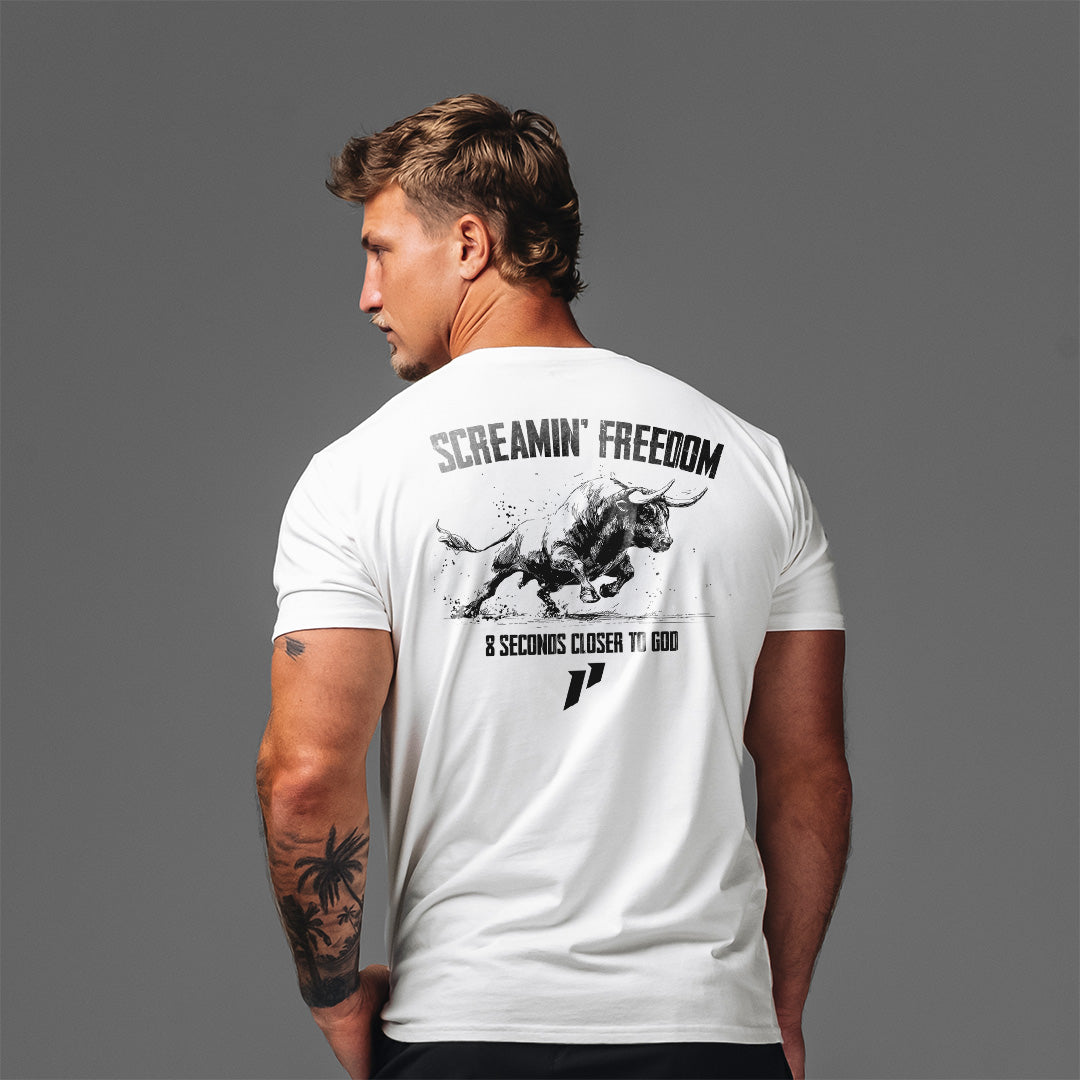 Fall 2026 Screamin' Freedom Bull Tee - $35.00 at 1st Phorm