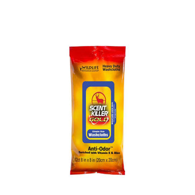 Scent Killer Scent Killer Gold Heavy Duty Single Use Washcloths - $8.99 at Altitude Outdoors