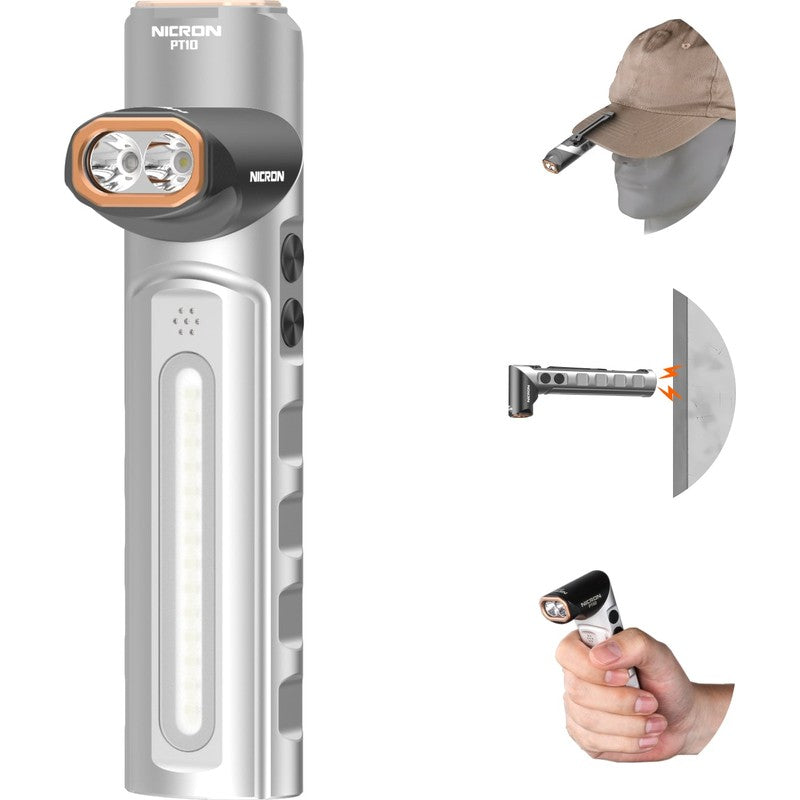 Nicron Nicron PT10 Rechargeable Flashlight - Non-Voice - $79.00 at BattlBox