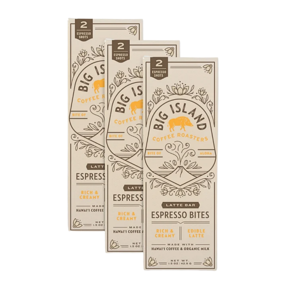 Big Island Coffee Roasters Latte Espresso Bites | Hawaiian Coffee & Organic Cream - $8.00 at Big Island Coffee Roasters