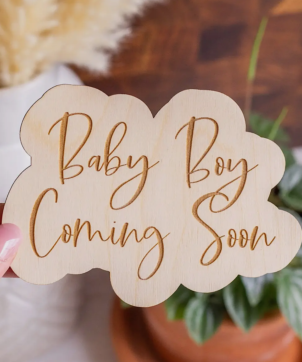 Bump City "Baby Boy Coming Soon" Pregnancy Announcement Sign - $12.00 at Bump City Nashville