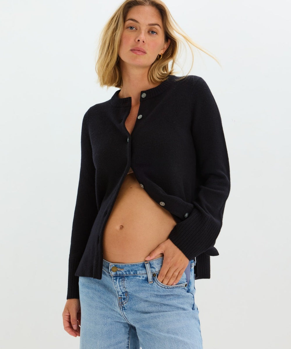 HATCH: The Celine Cardigan (Black)