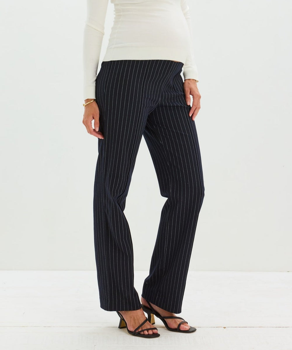 HATCH: The Pinstripe Stretch Work Pant (Navy Pinstripe)