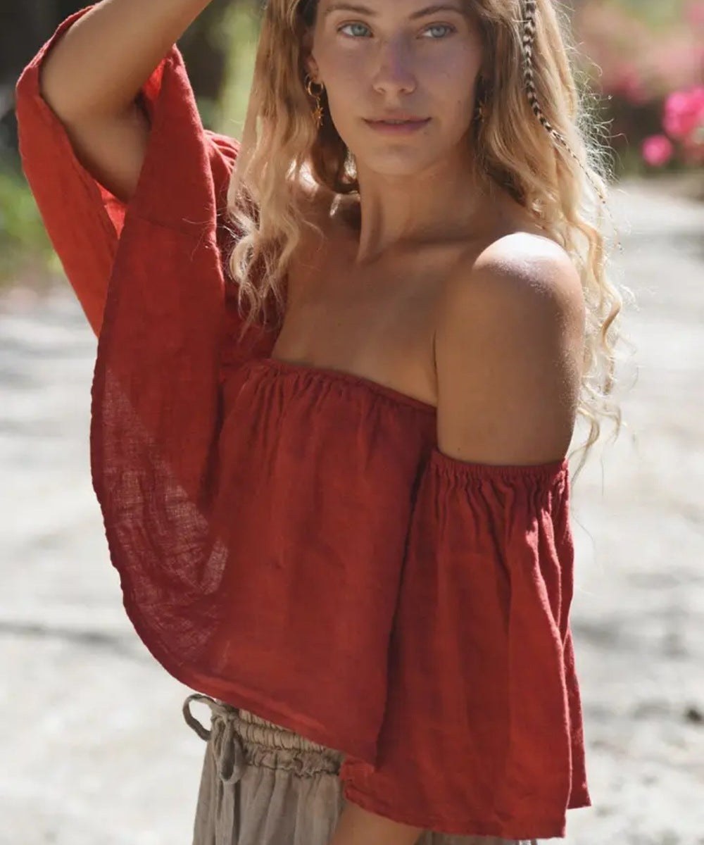 Bump City The Coco Top (Pomegranate) - $108.00 at Bump City Nashville
