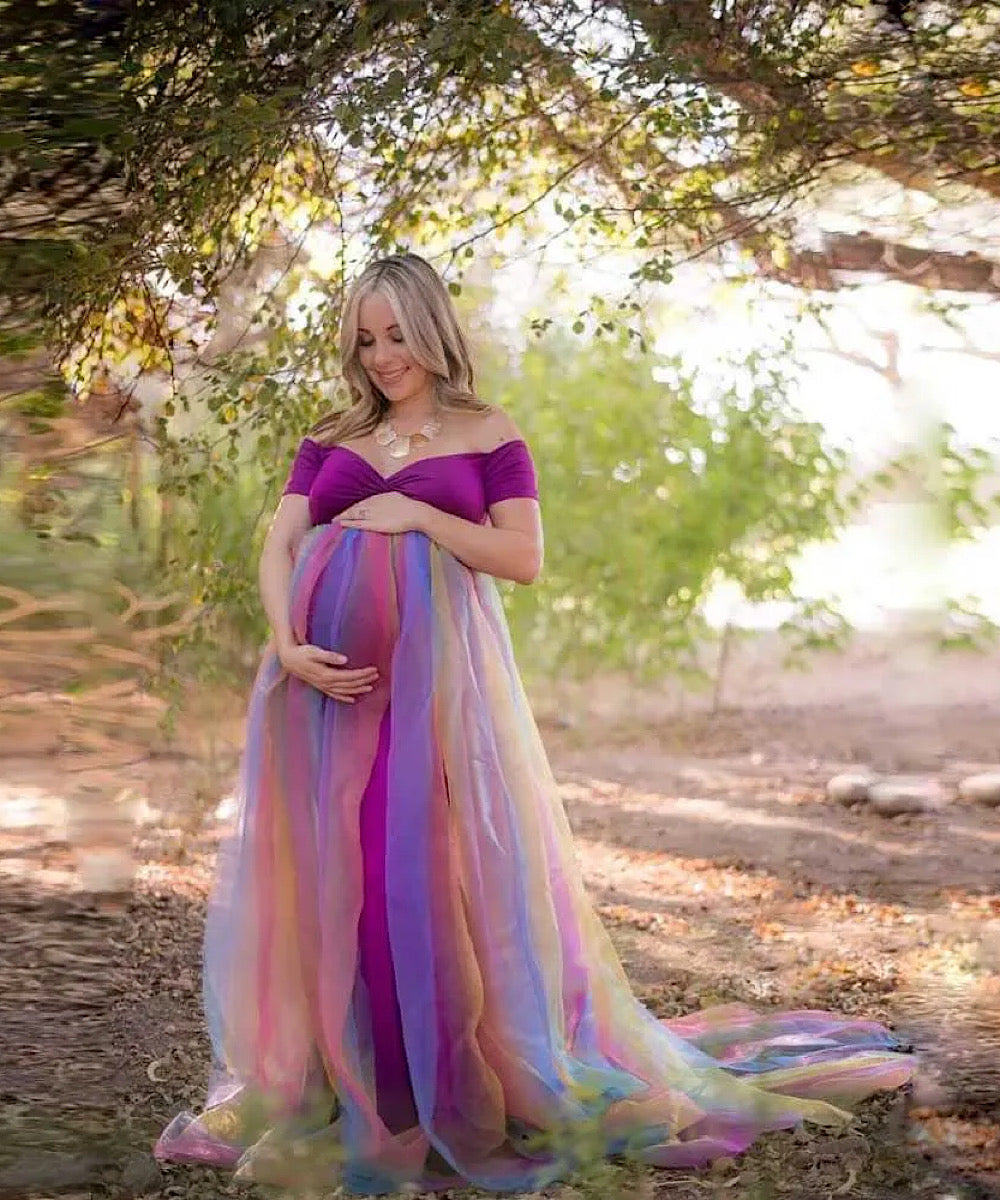 Bump City The Rainbow Baby Gown - $103.60 at Bump City Nashville