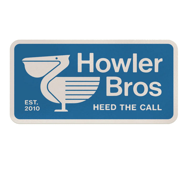 Howler Bros HB Pelican Postage Stamp Sticker - $4.99 at Chicago Fly Fishing Outfitters