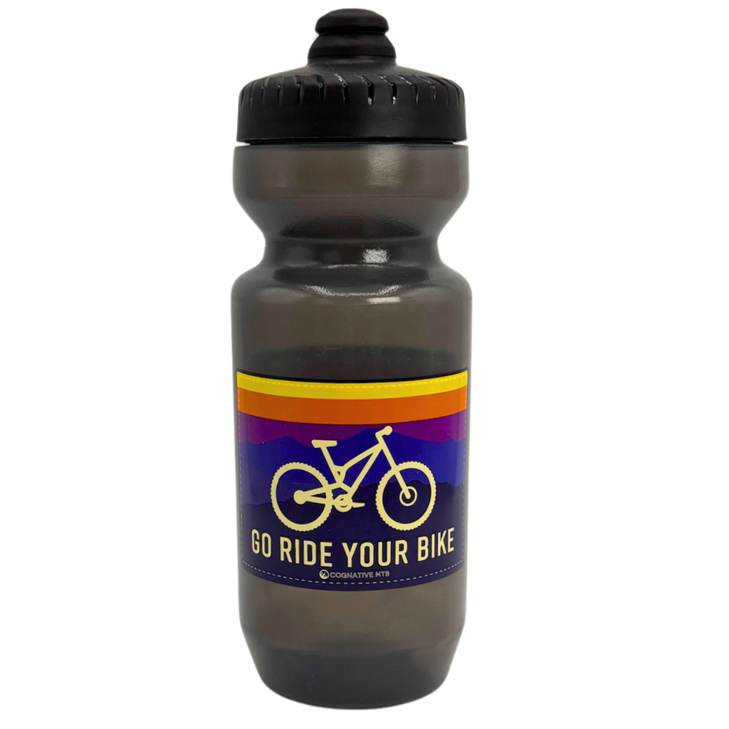 Cognative MTB® Go Ride Your Bike Purist Mountain Bike Water Bottle 22oz - $13.95 at Cognative MTB
