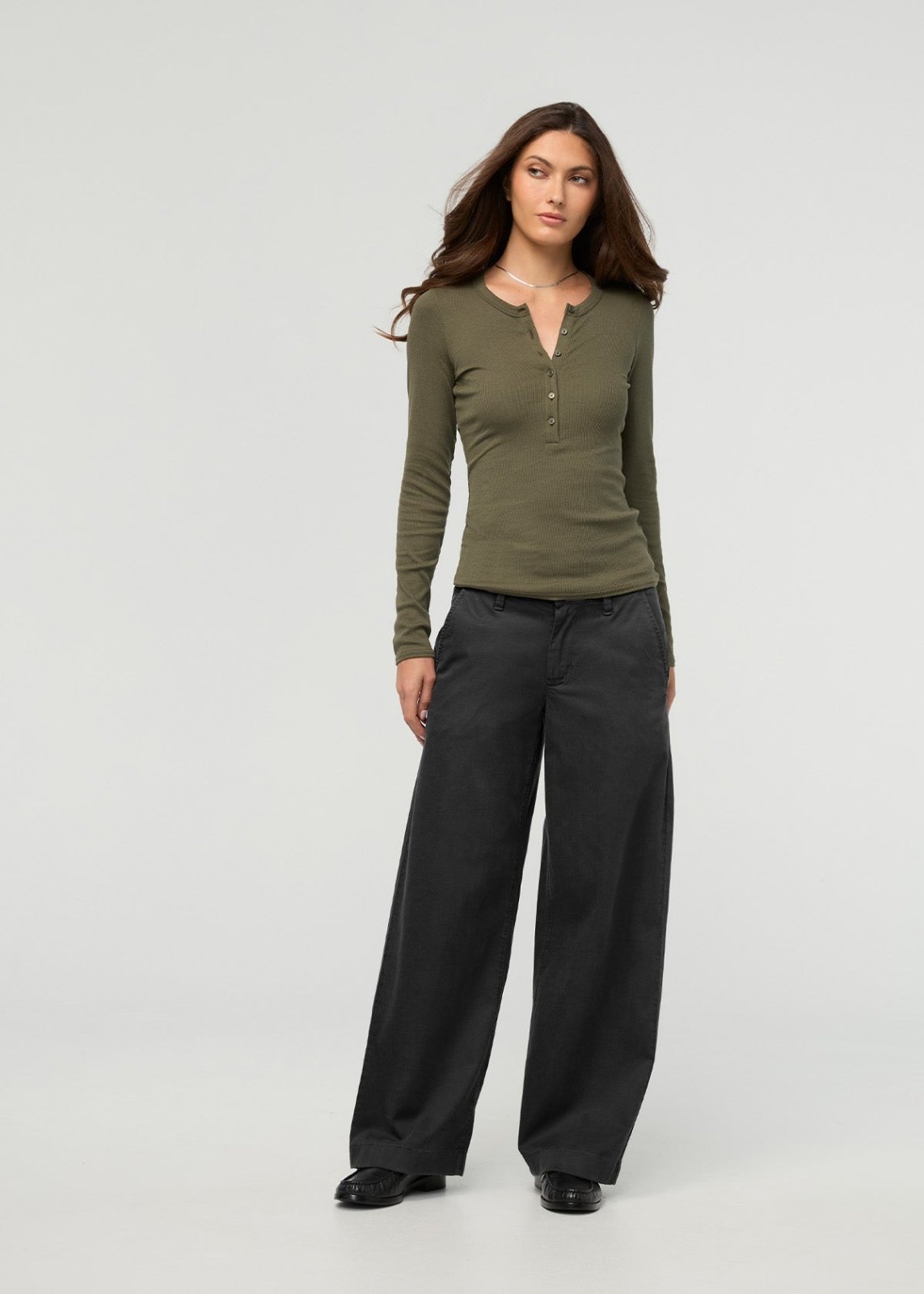 Duer Women's Deluxe Twill Trouser - Black - $129.00 at DUER