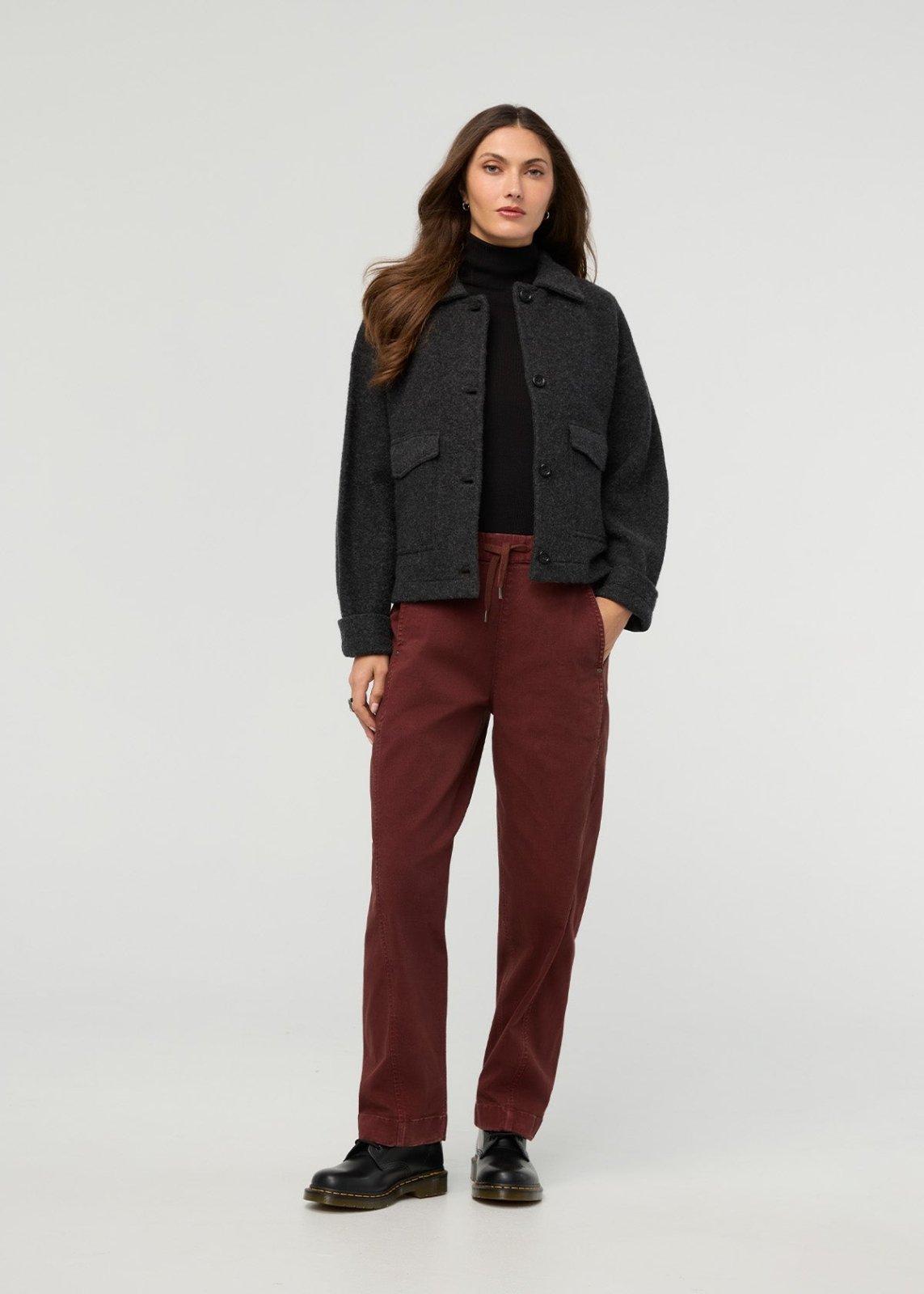 Duer Women's FlexTwill Barrel Pull On Pant - Chestnut - $99.00 at DUER