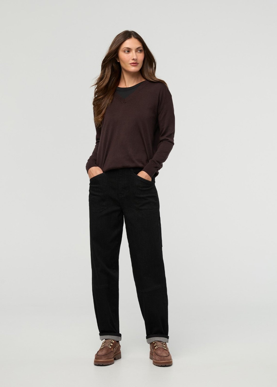 Duer Women's Tech Fleece Denim Utility Pant - Black - $159.00 at DUER