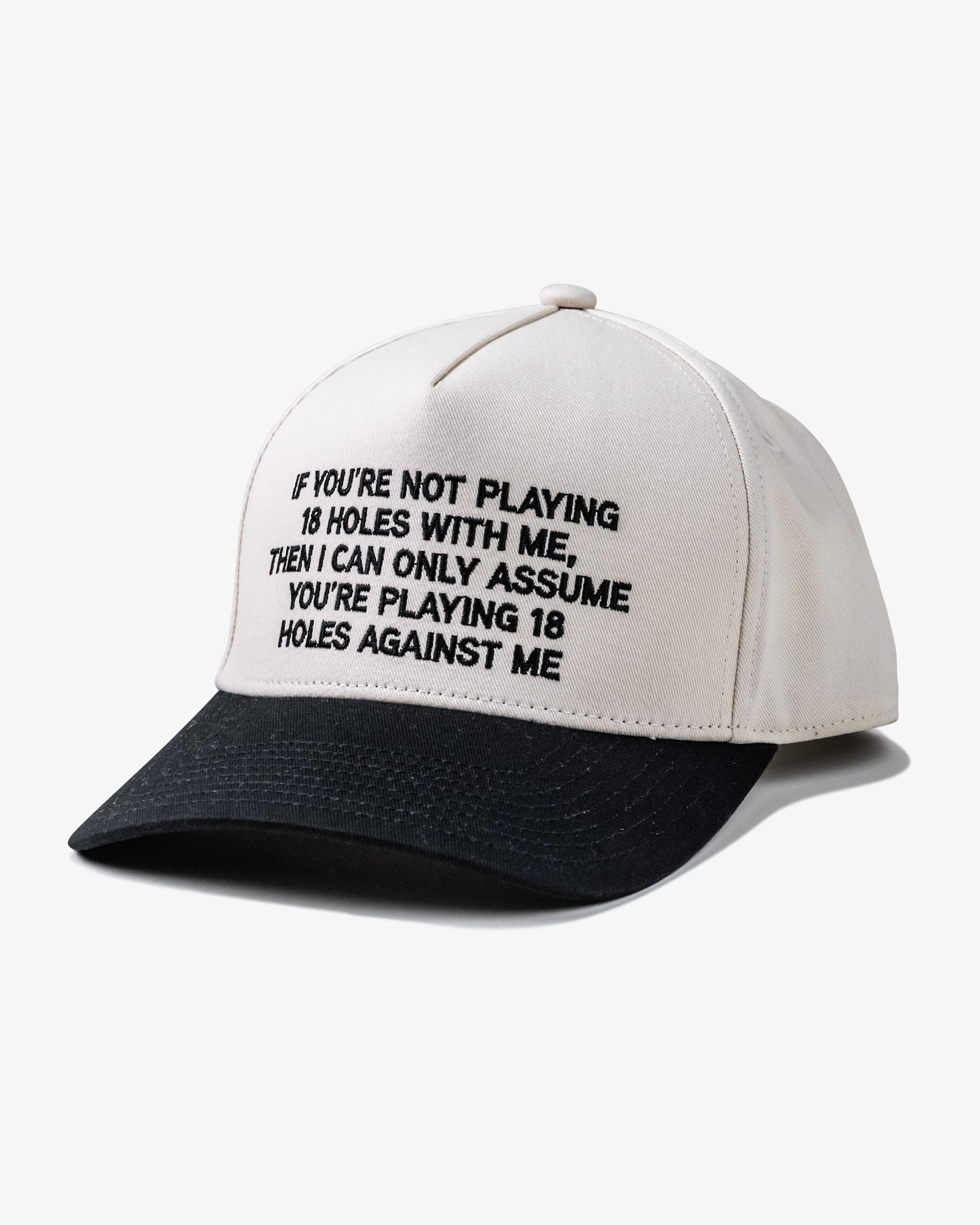 Devereux A-Player Phrase Hat - Cream / Black - $30.00 at Devereux Golf