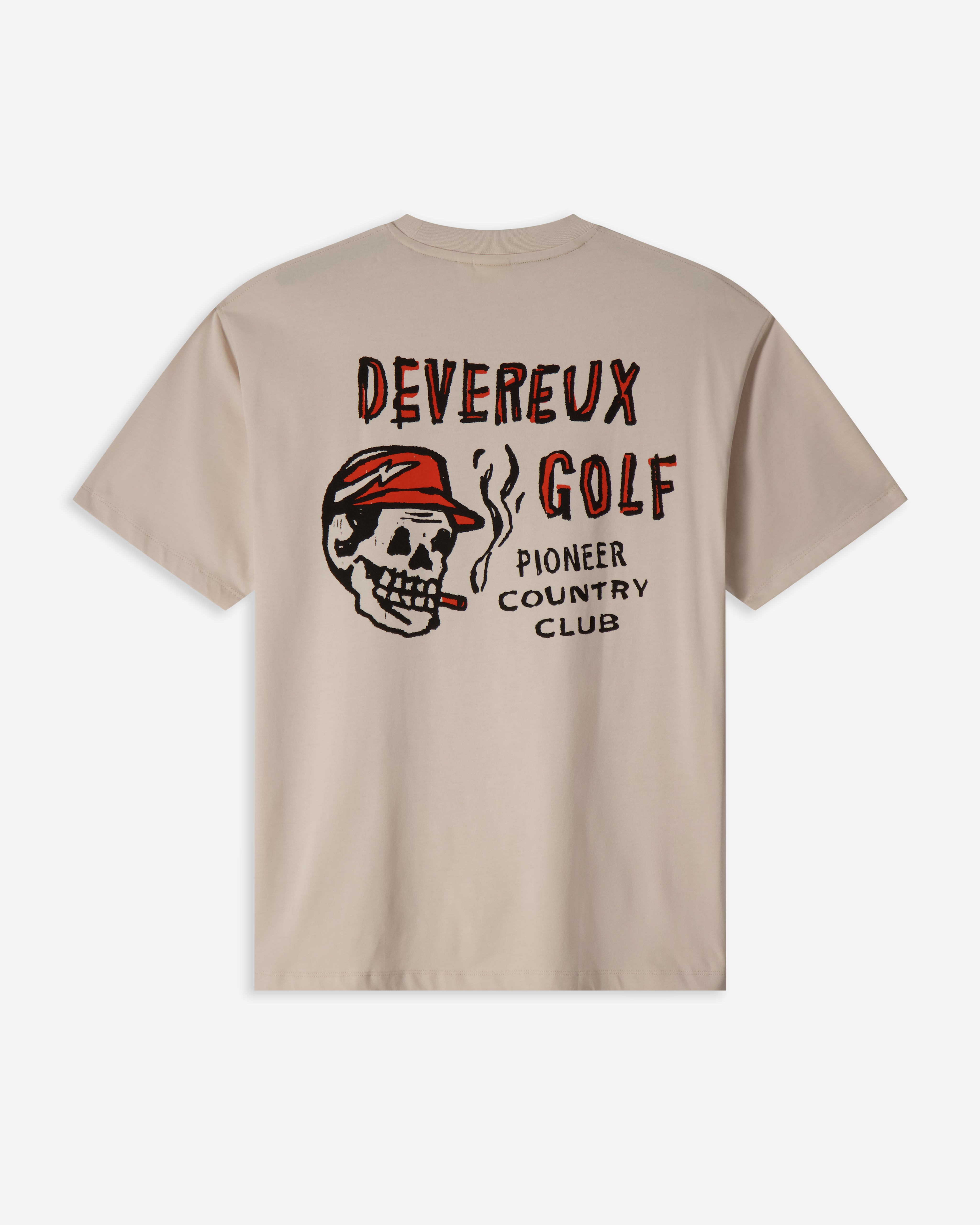 Devereux All The Smoke Tee - Sand - $38.00 at Devereux Golf
