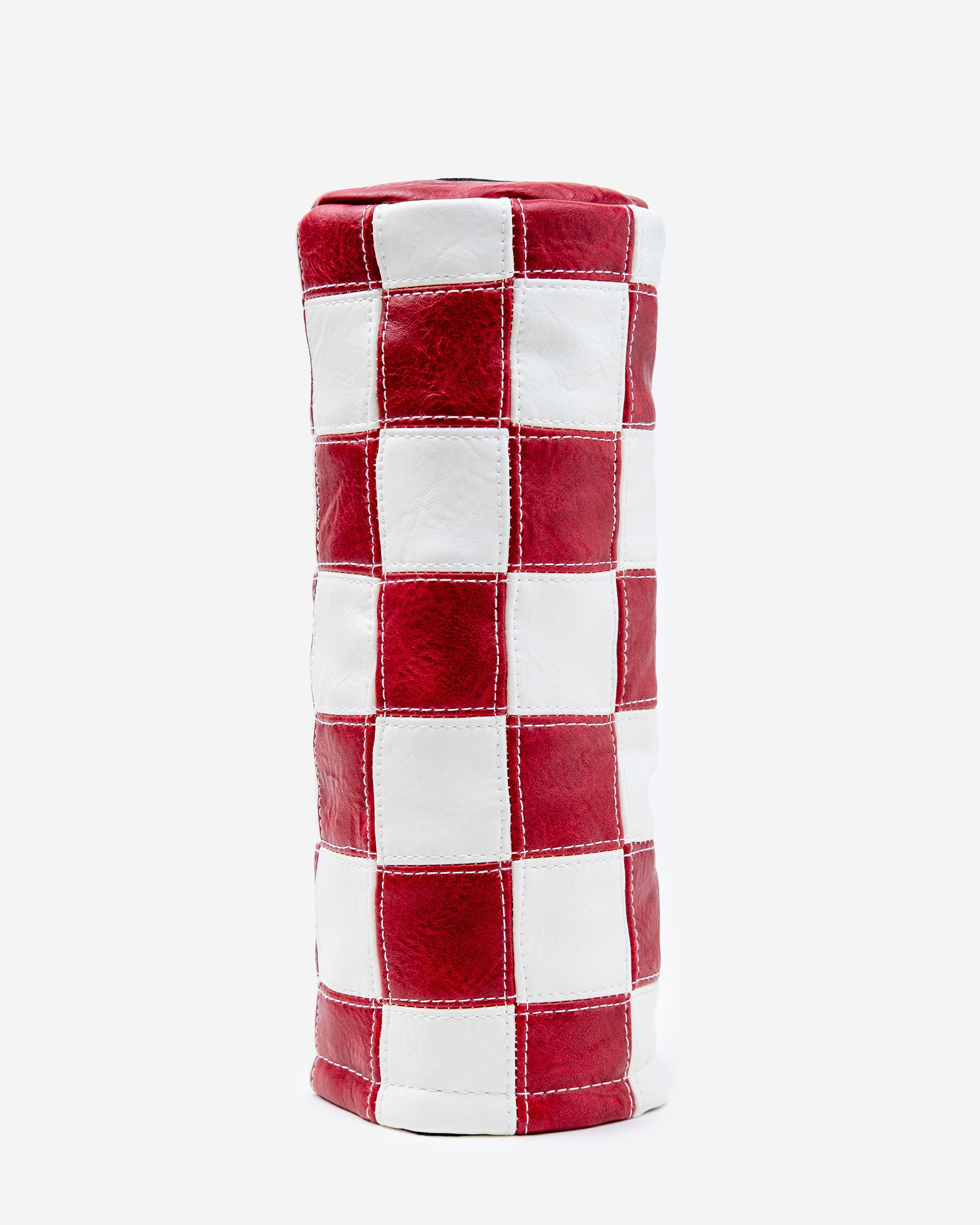 Devereux Checkered Fairway Barrel Cover - Red / White - $58.00 at Devereux Golf