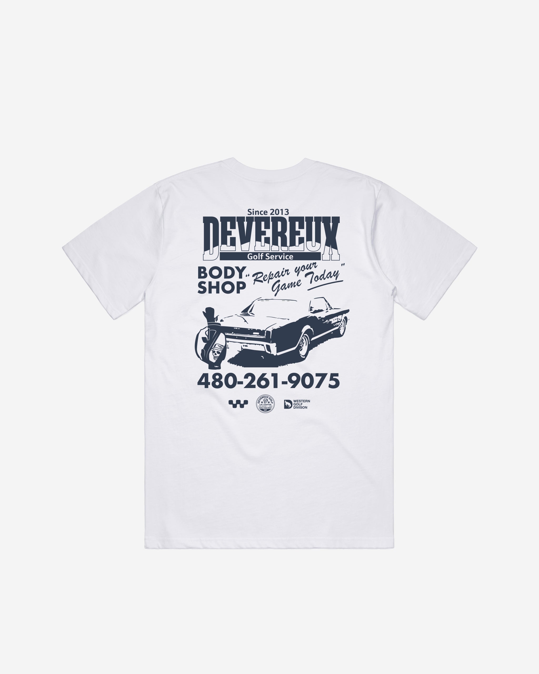 Devereux Devereux Body Shop Tee - White - $44.00 at Devereux Golf