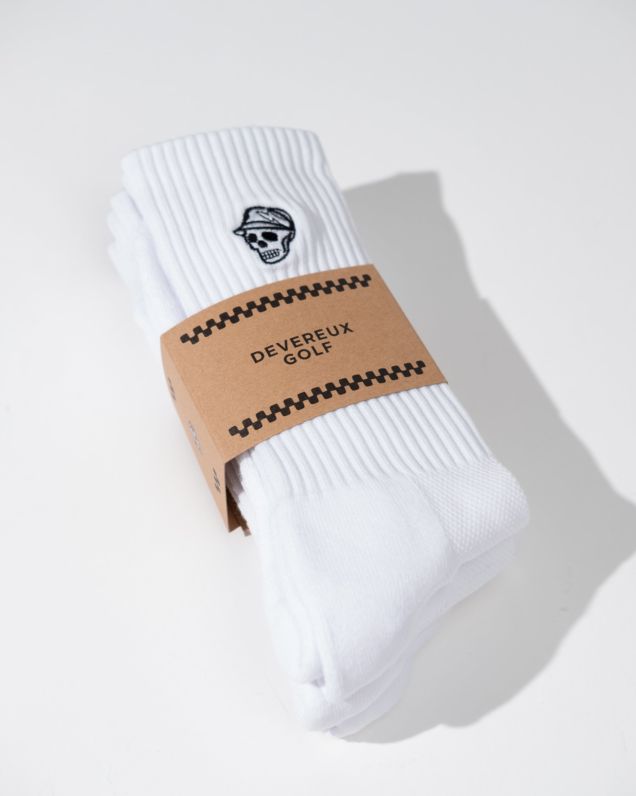 Devereux Crew Sock 3-Pack - White