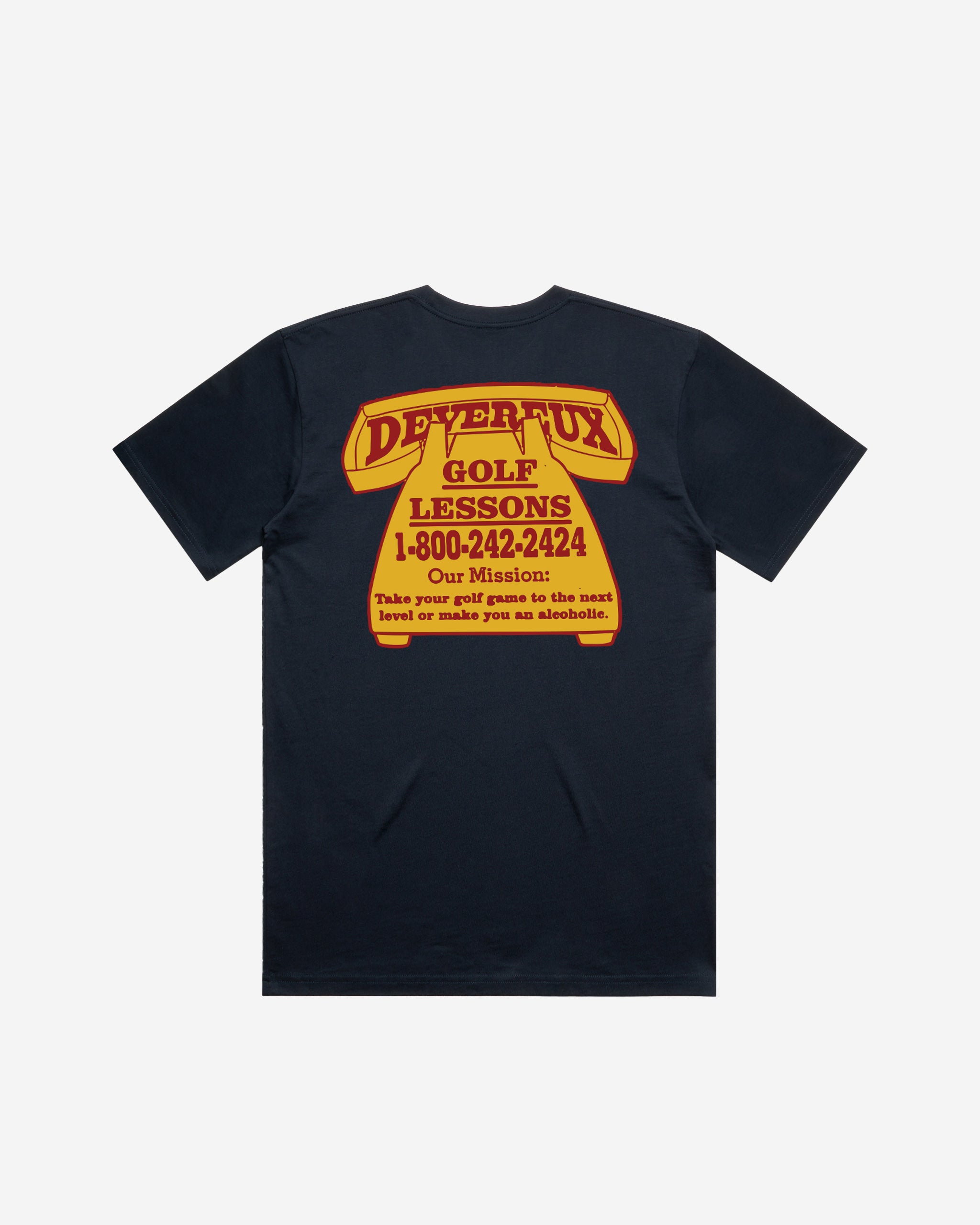 Devereux Devereux Golf Lessons Tee - Navy - $44.00 at Devereux Golf