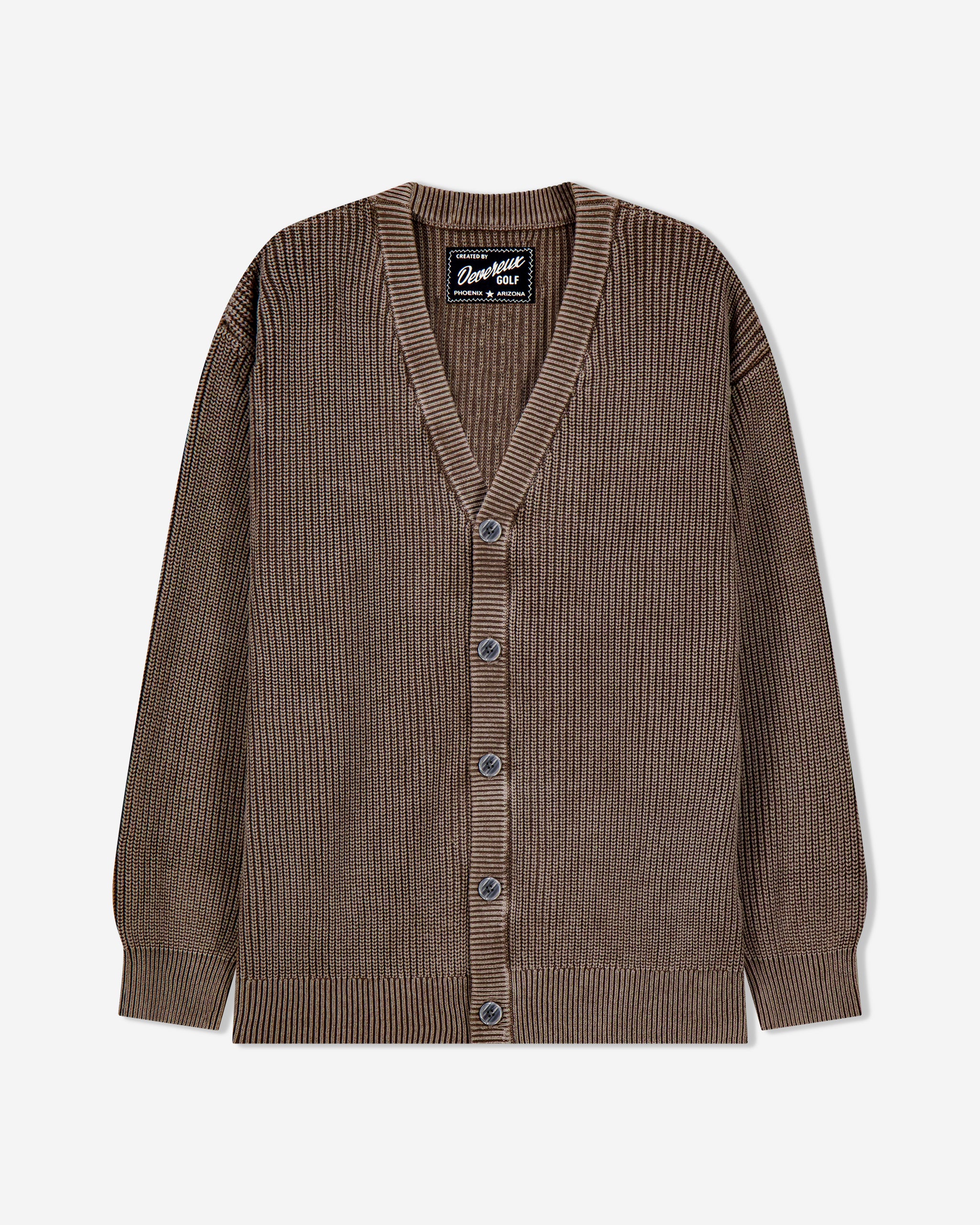 Devereux Fisherman Cardigan - Mushroom - $128.00 at Devereux Golf