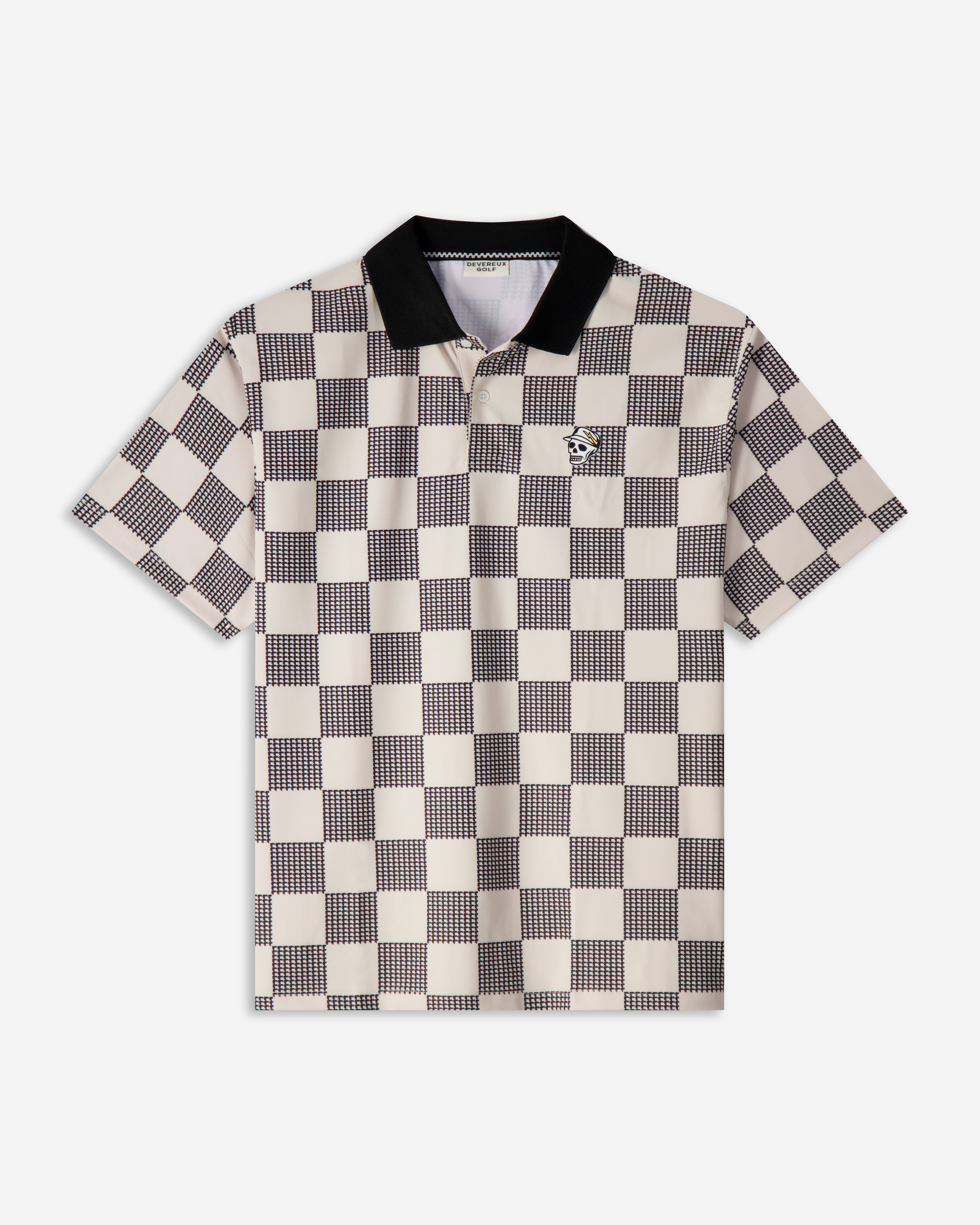 Devereux Front9 Polo - White / Black - $74.00 at Devereux Golf