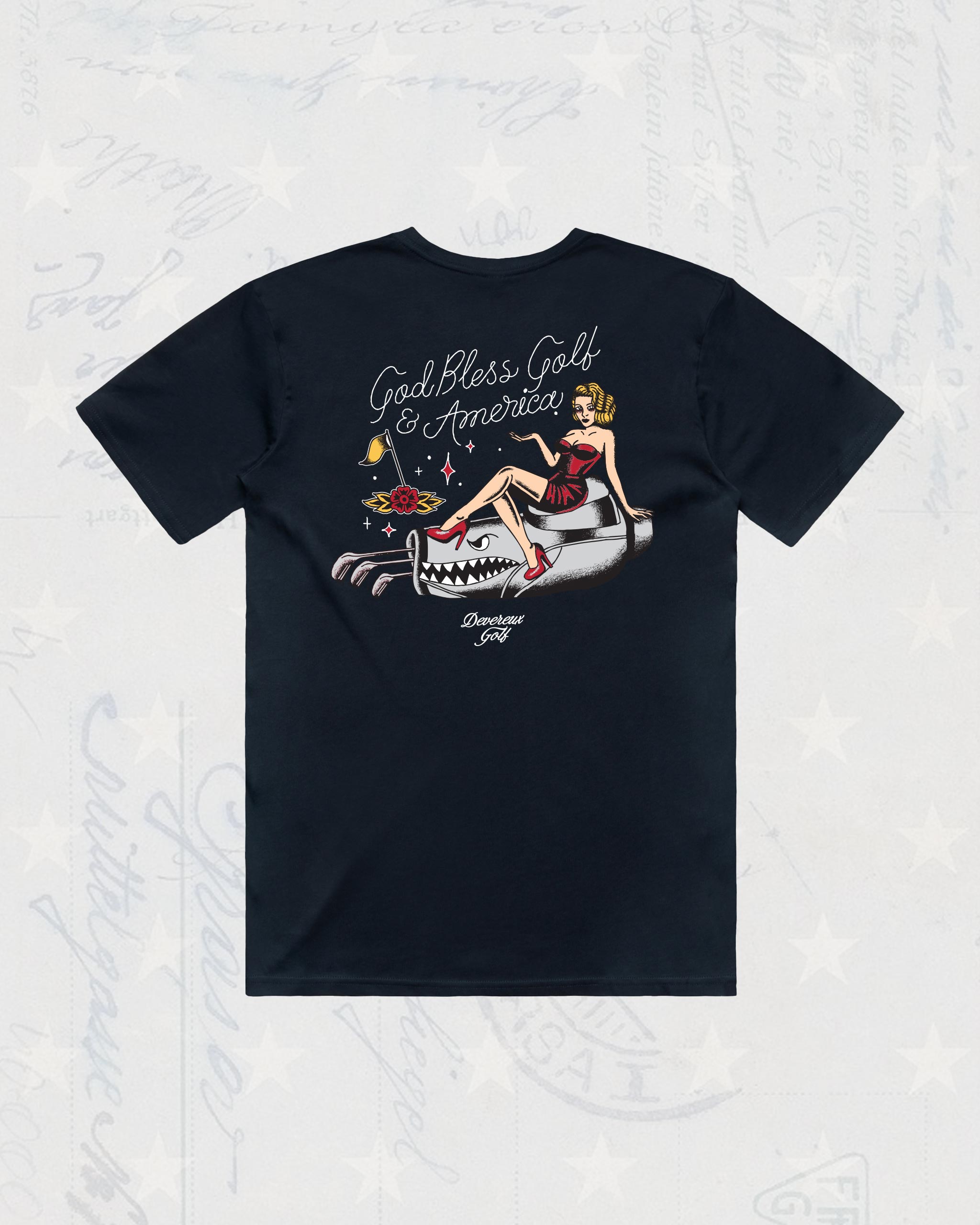 God Bless America Tee - Navy