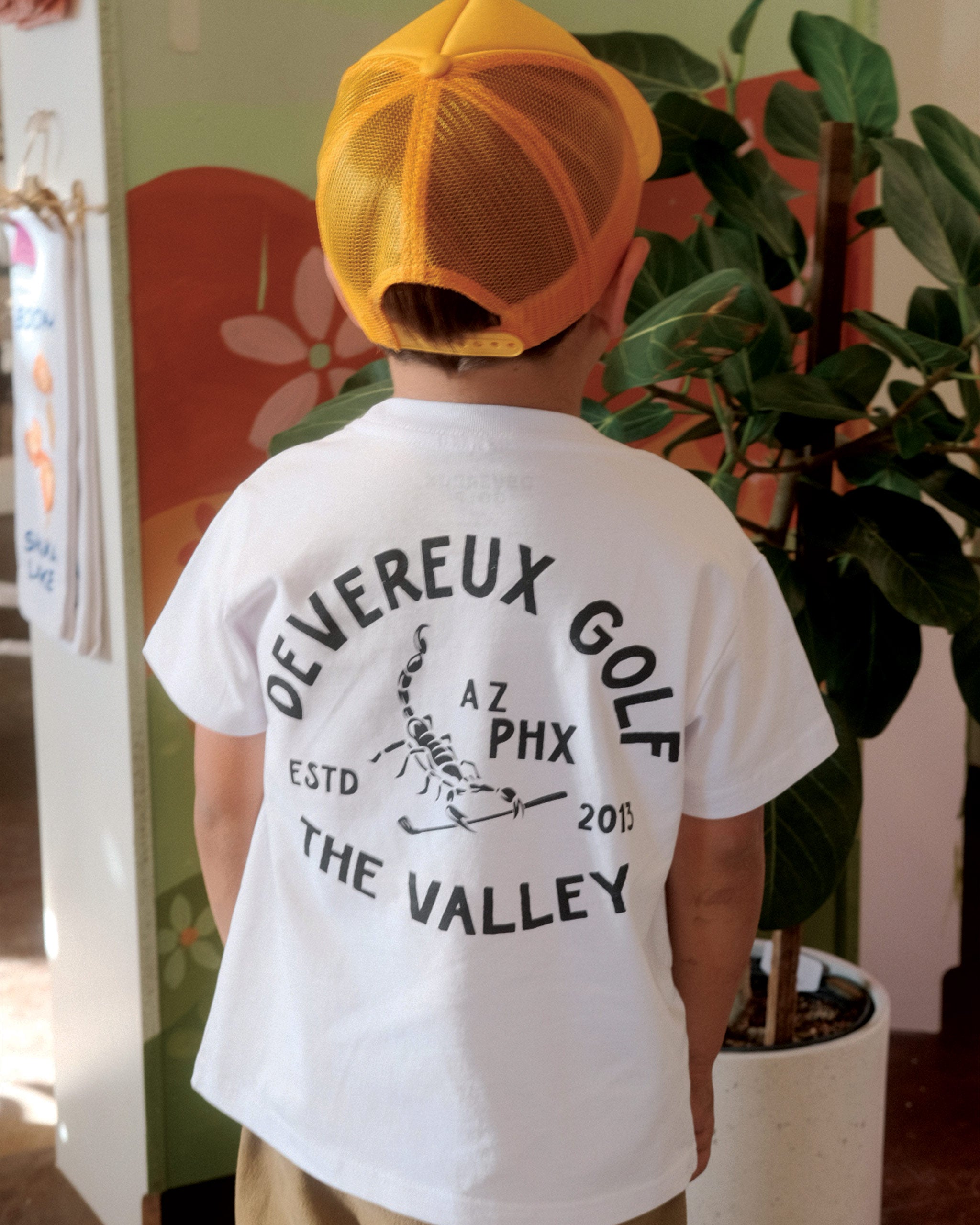 Devereux Kids Scorpion Golfer Tee - White - $24.00 at Devereux Golf