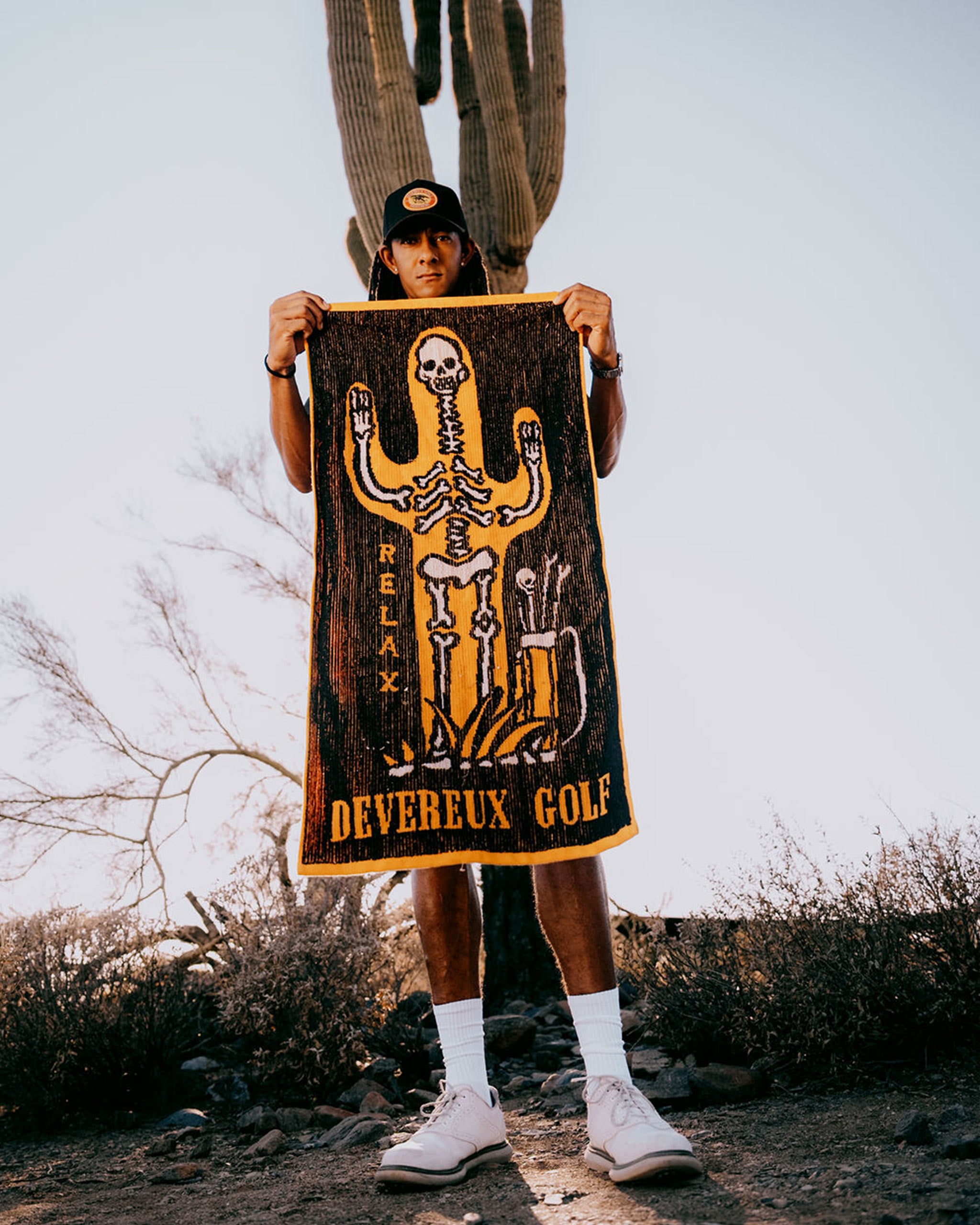 Devereux Knitted Cactus Voodoo Towel - Black - $38.00 at Devereux Golf