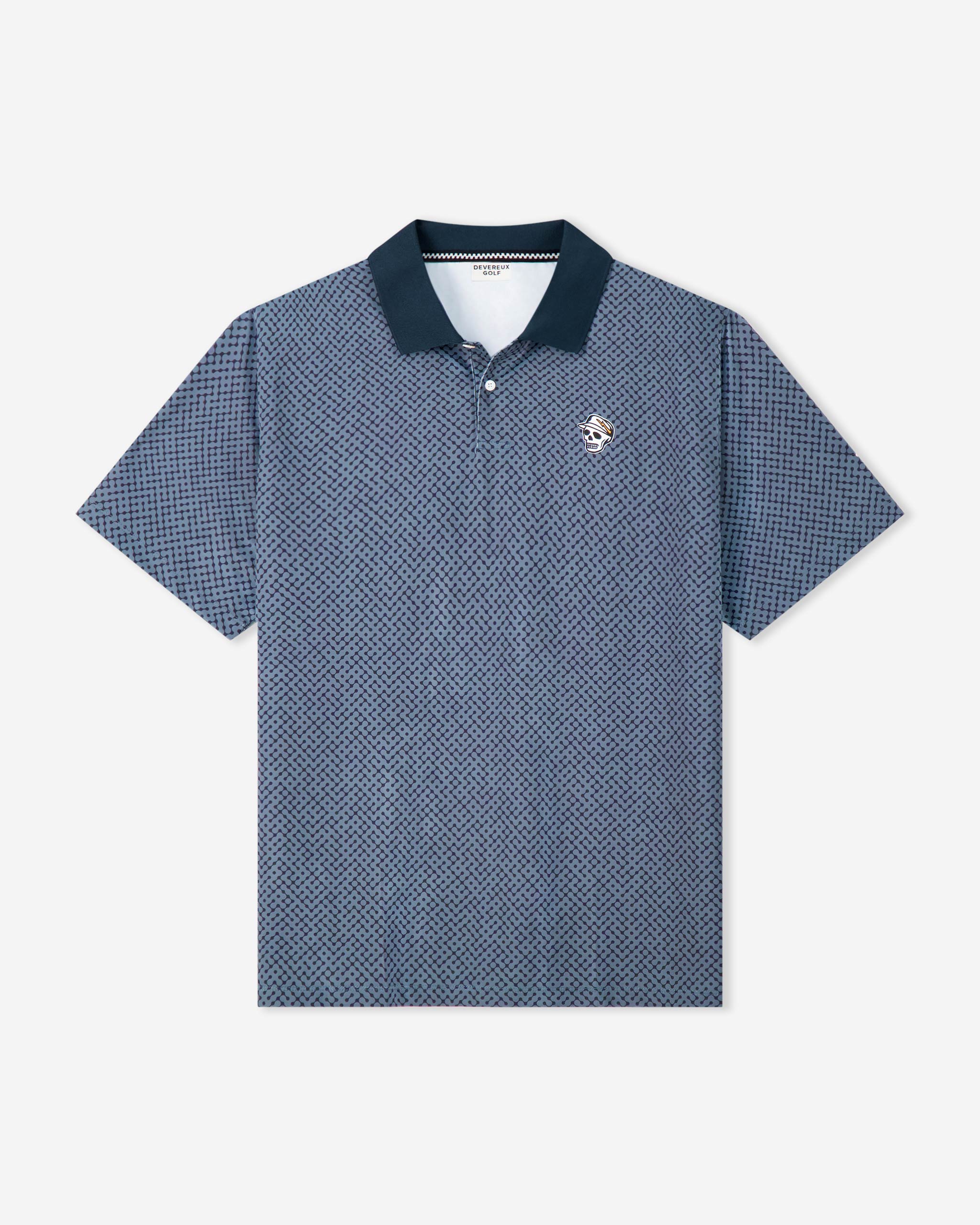 Devereux Labyrinth Polo - Navy / Western Sky - $74.00 at Devereux Golf