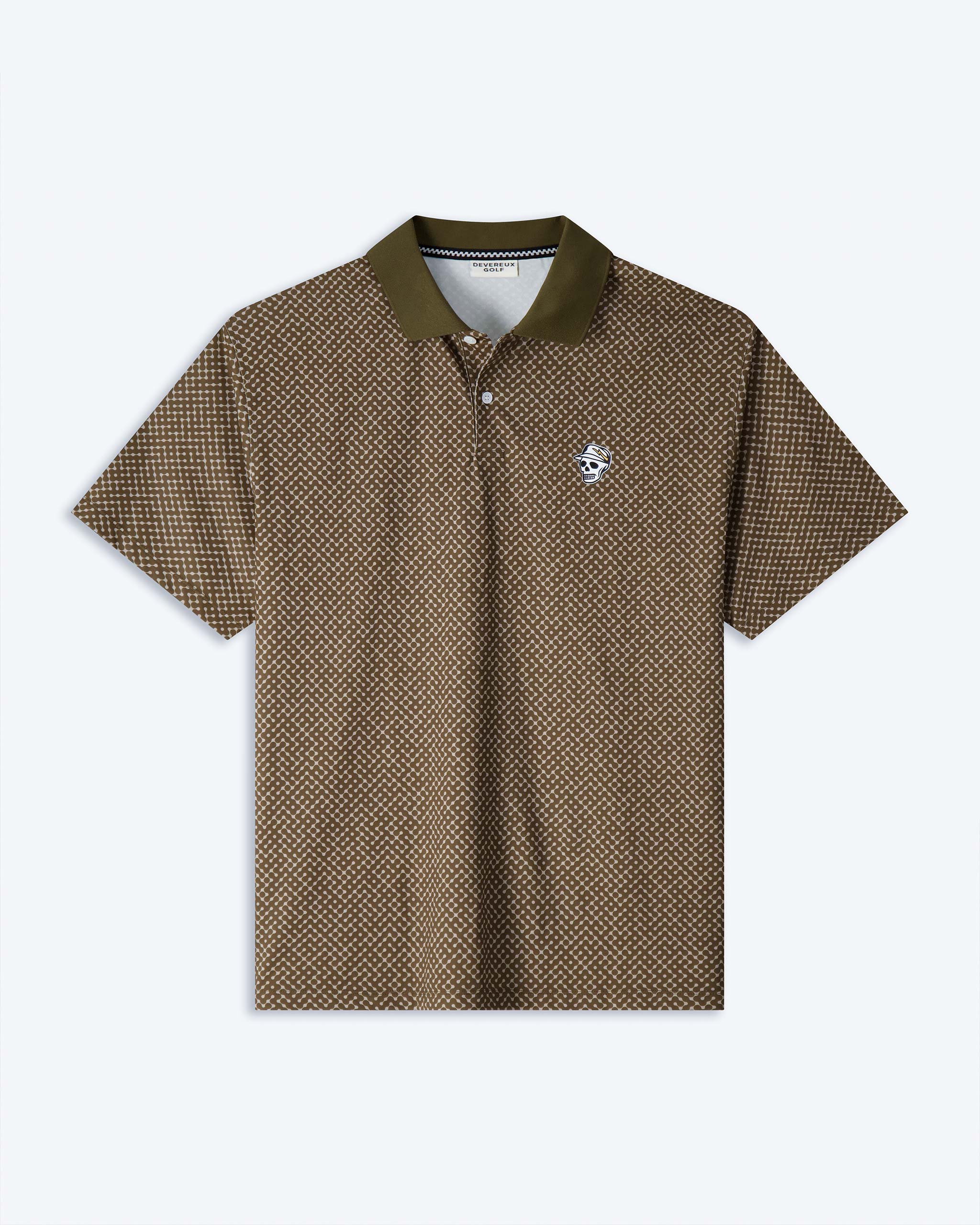 Devereux Labyrinth Polo - Olive - $74.00 at Devereux Golf
