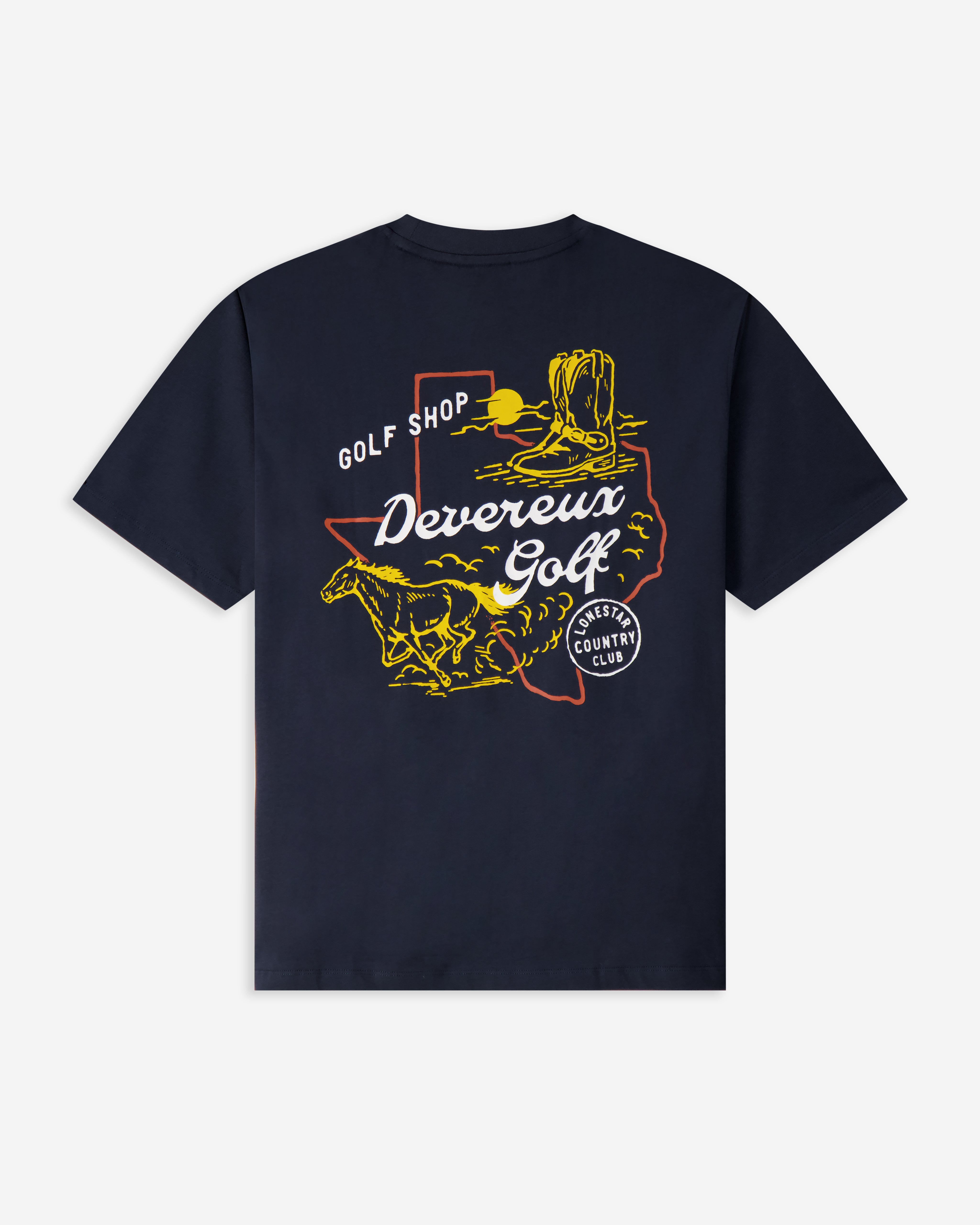 Devereux Lone Star Country Club Tee - Navy - $38.00 at Devereux Golf