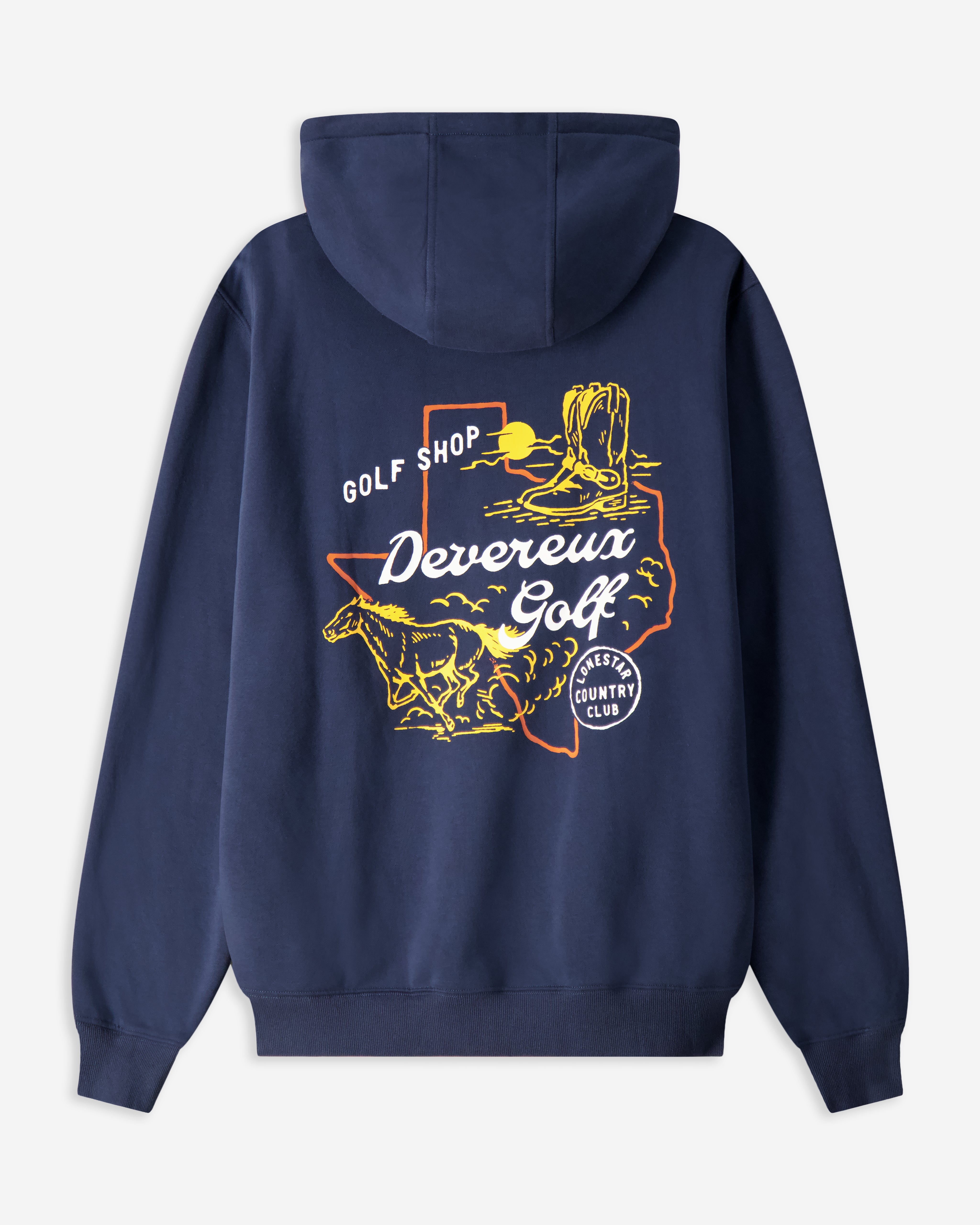 Devereux Lonestar Country Club Hoodie - Navy - $84.00 at Devereux Golf