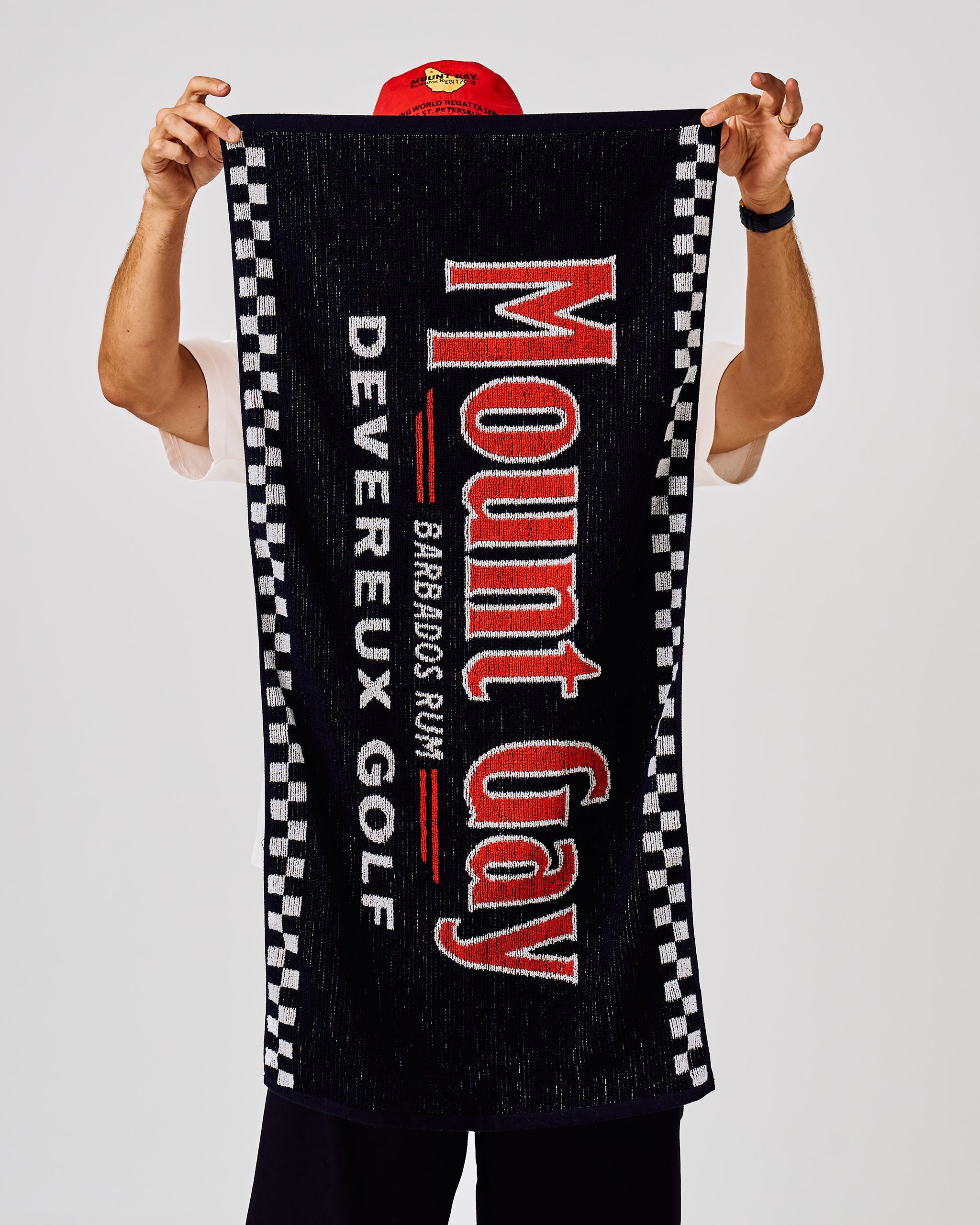 Devereux Mount Gay Golf Towel - Black / White - $38.00 at Devereux Golf