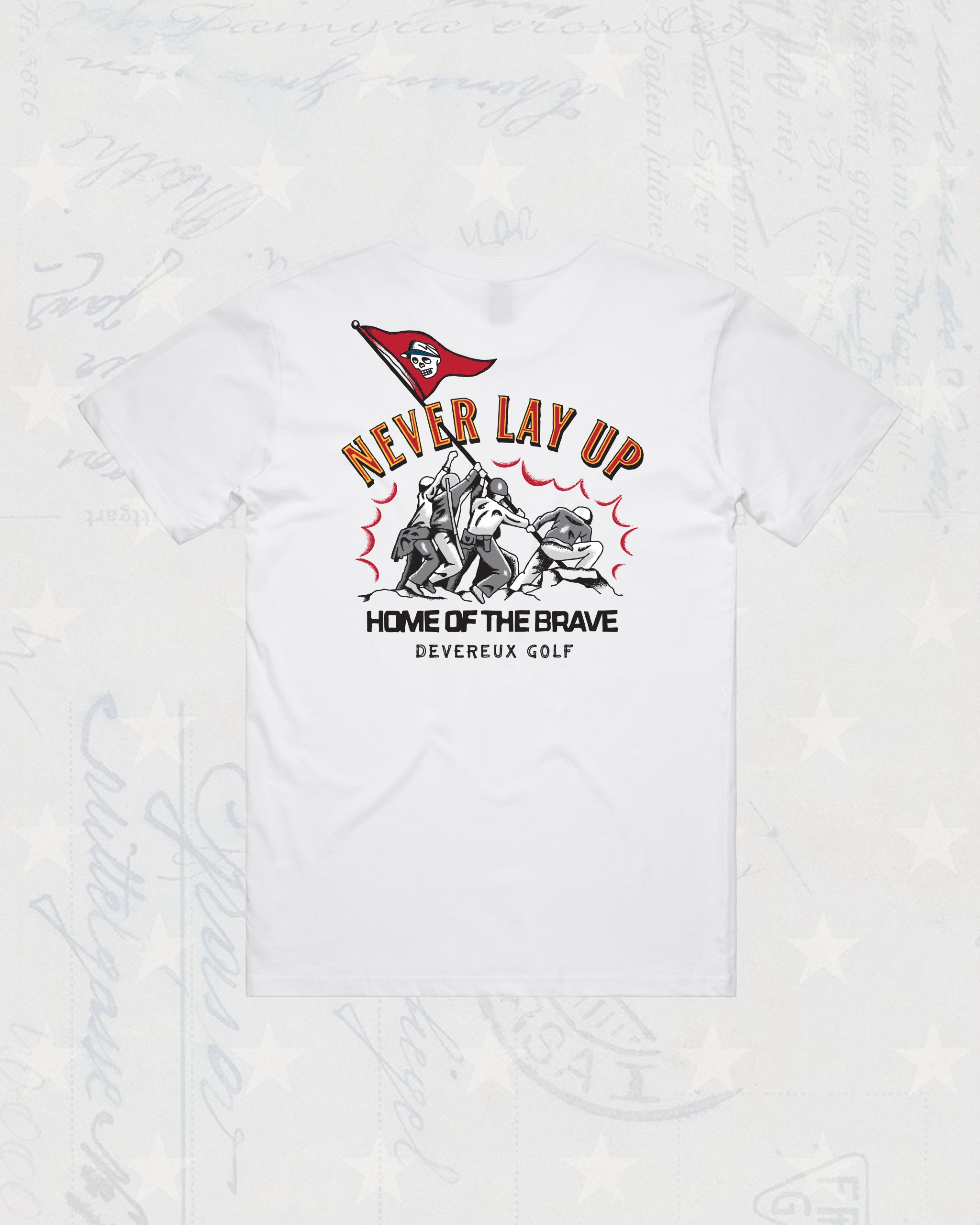 Never Lay Up Tee - White