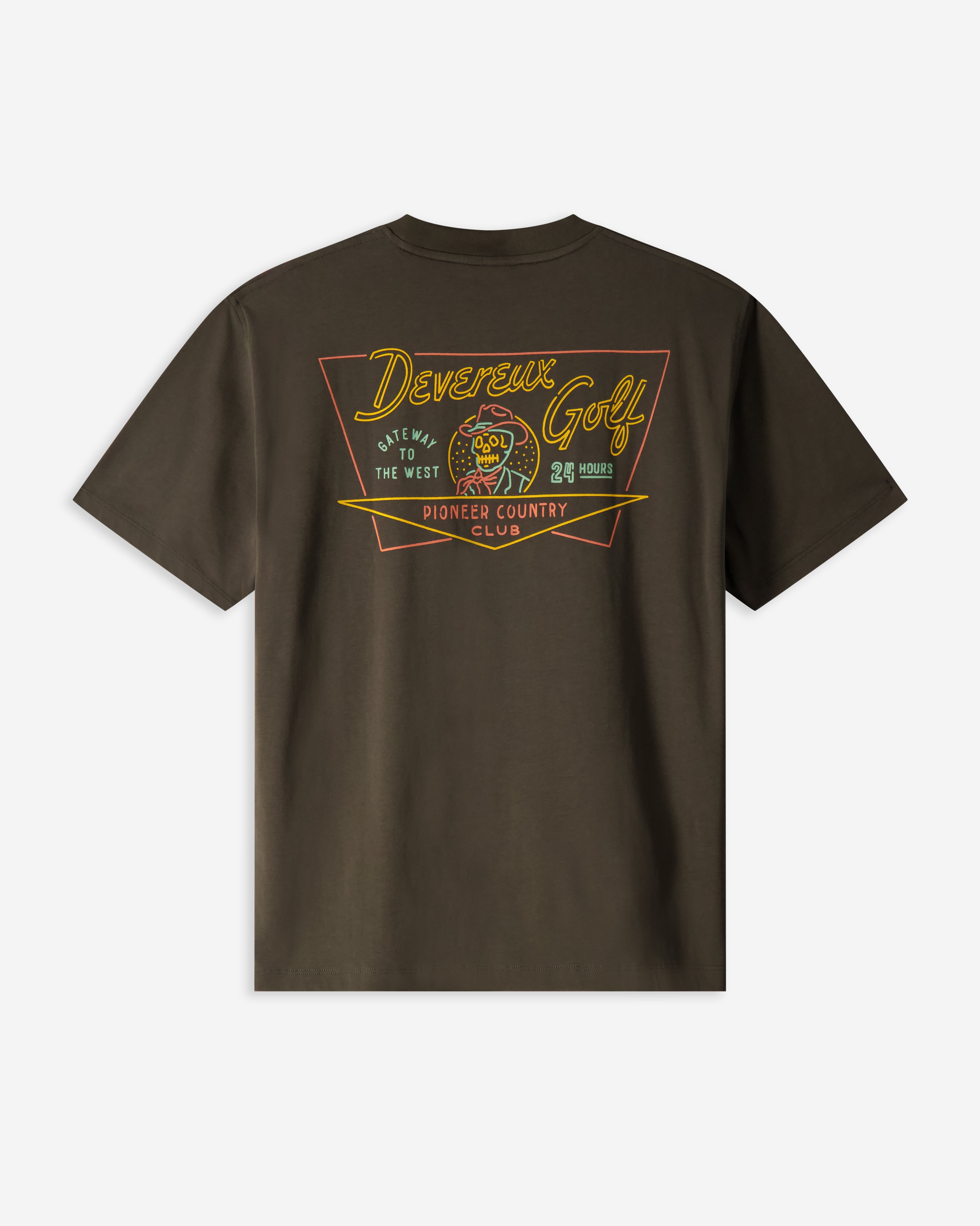 Devereux Open 24 Hours Tee - Faded Black - $38.00 at Devereux Golf