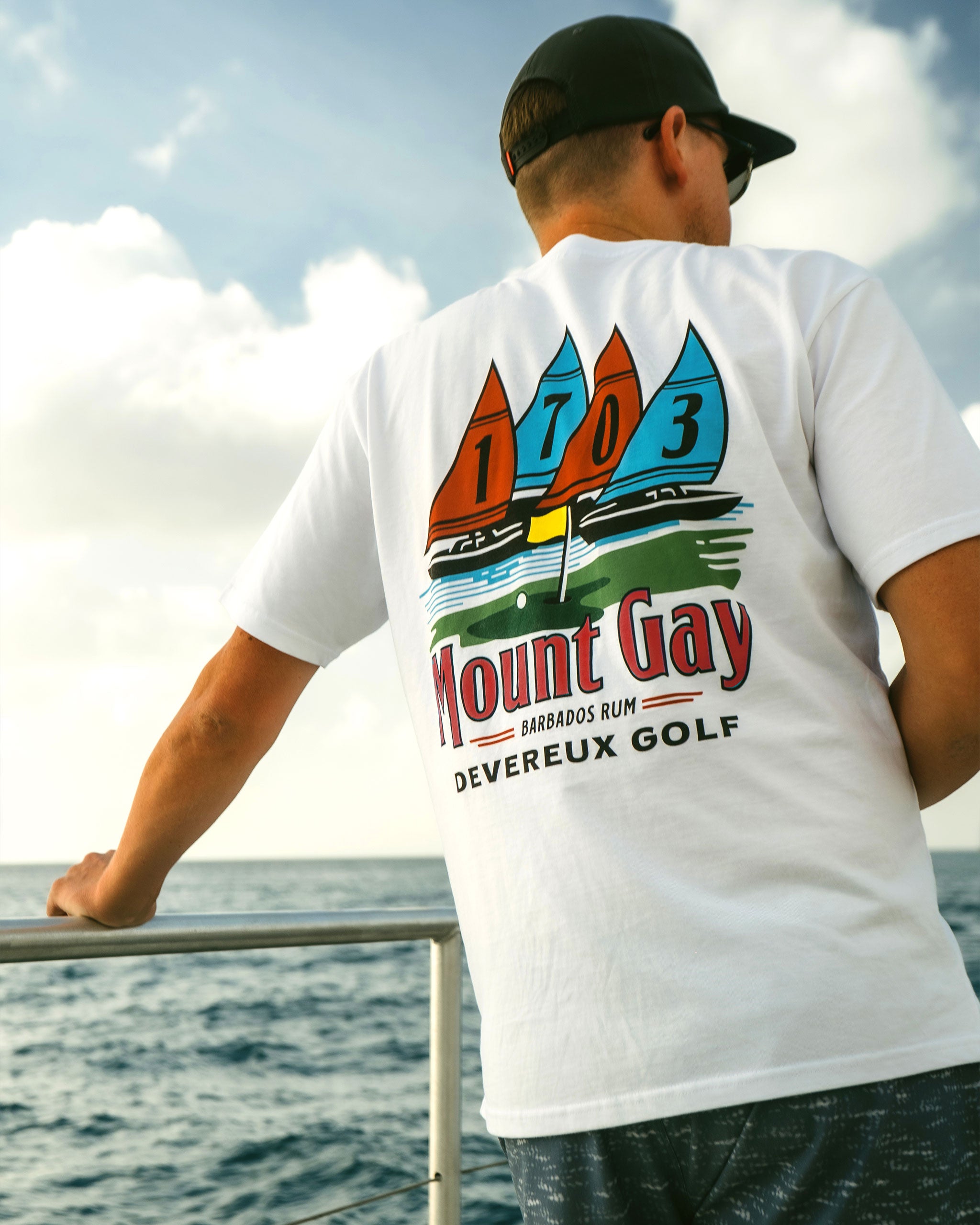 Devereux Regatta Tee - White - $38.00 at Devereux Golf