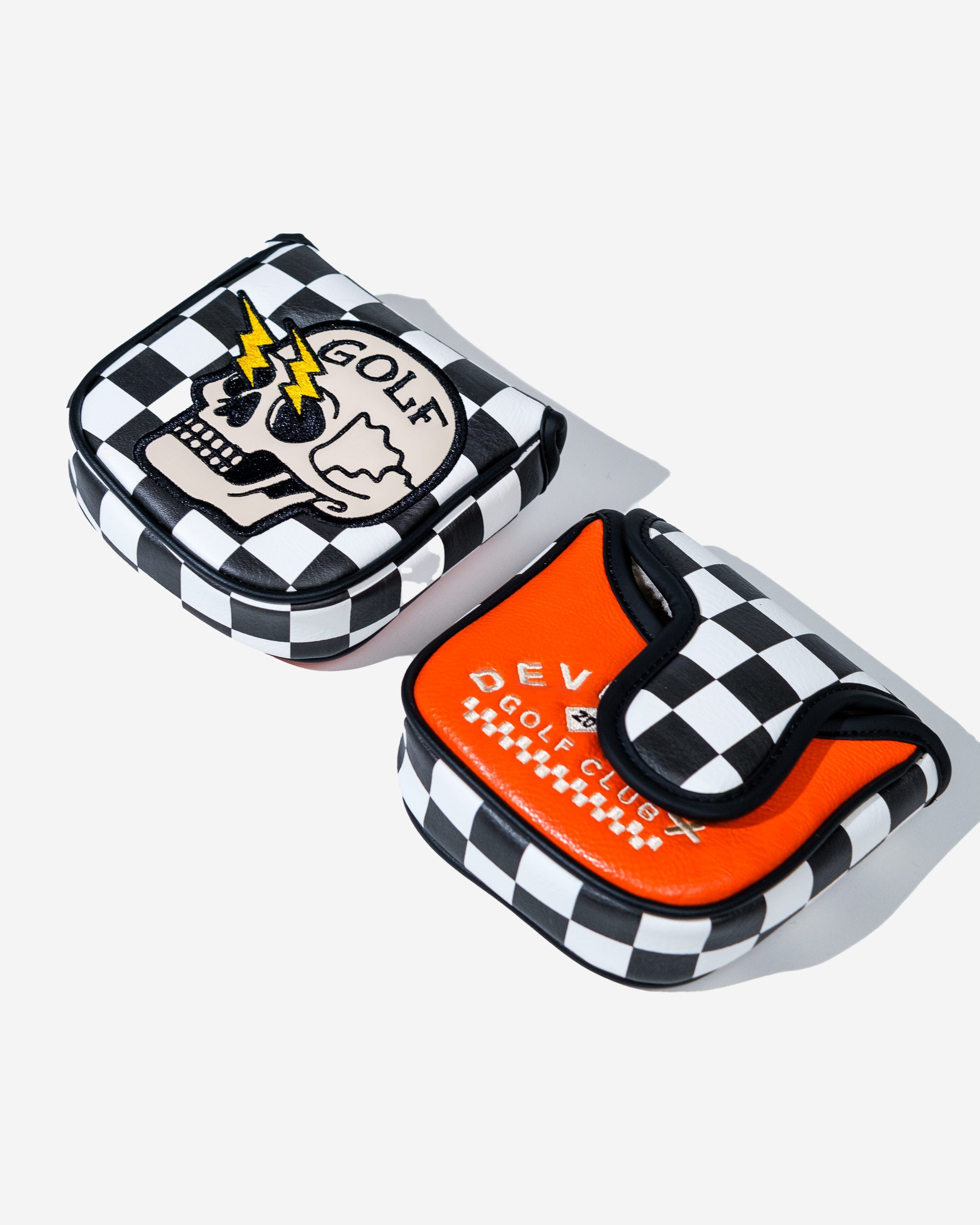 Devereux Shocker Skull Mallet Putter Cover - Black / White - $54.00 at Devereux Golf