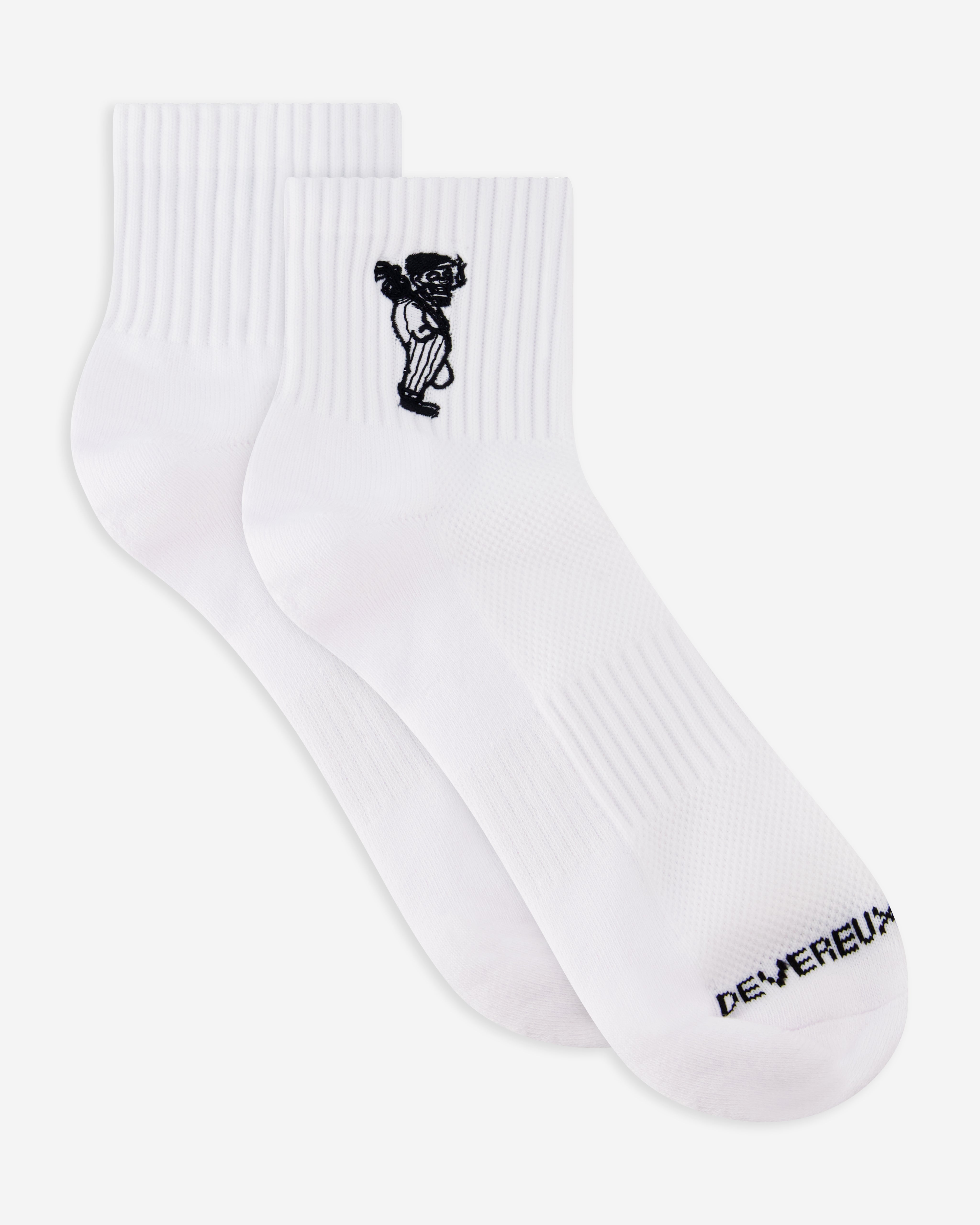 Smokin' Zalea Quarter Sock - White