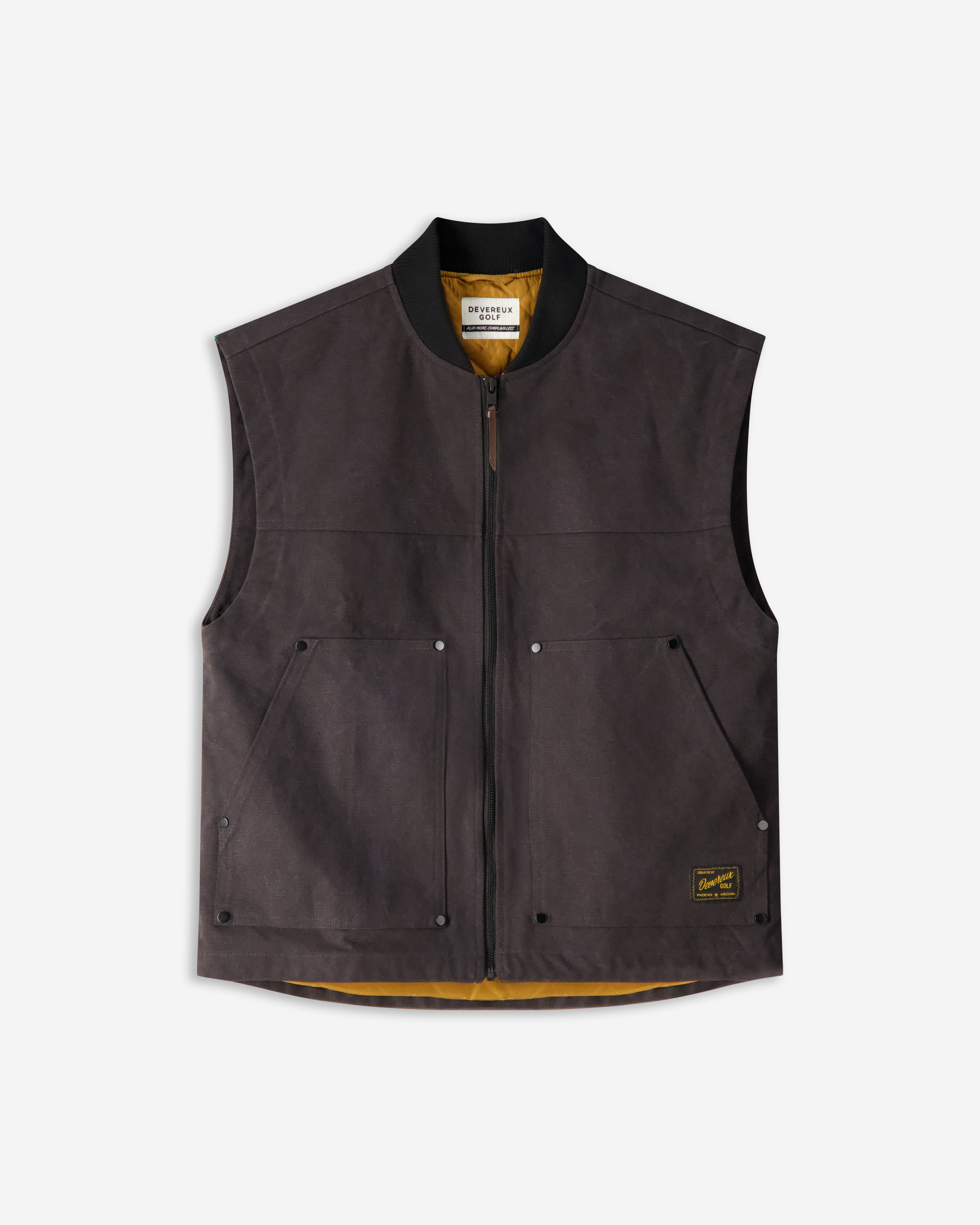 Devereux Wayne Vest - Black - $128.00 at Devereux Golf