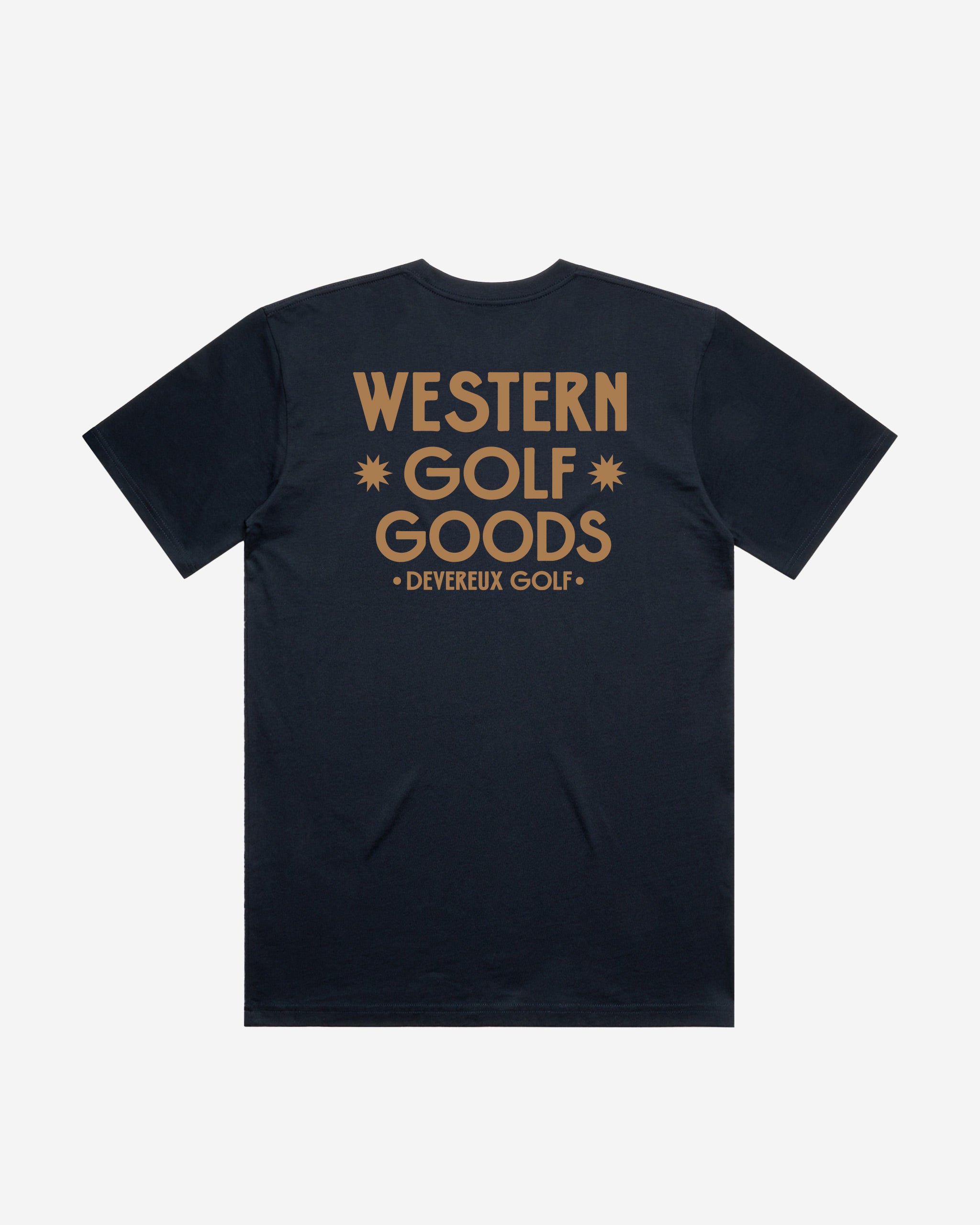 Devereux Western Golf Goods Tee - Navy - $44.00 at Devereux Golf