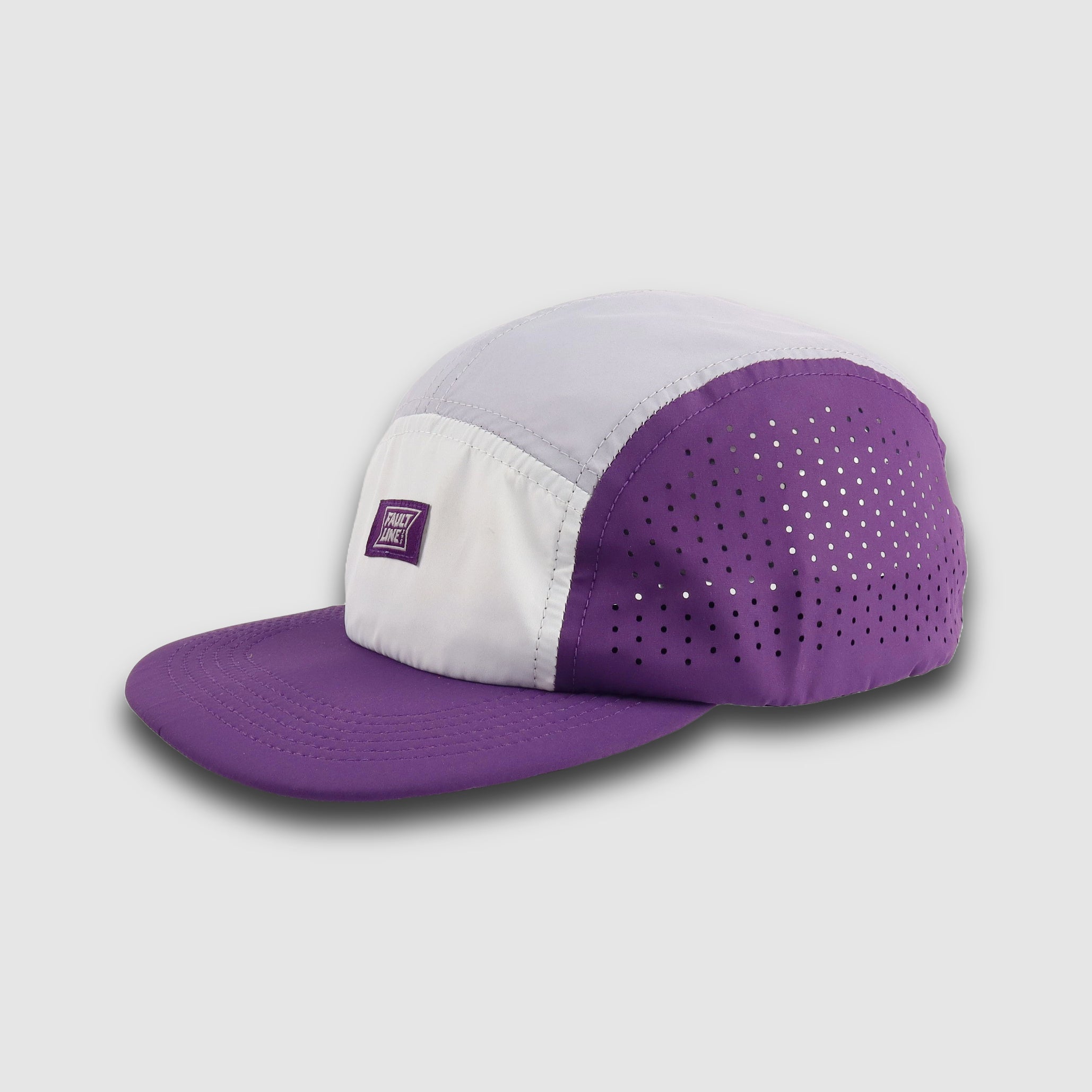 Faultline395 Crushable 5-Panel Camper Hat - Purple/Gray - $15.00 at Faultline395