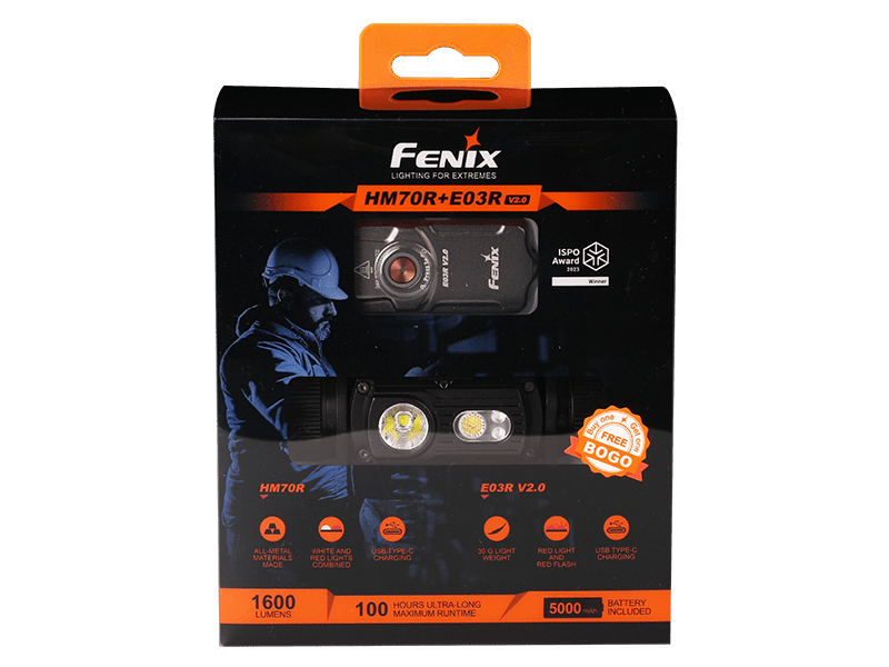 Fenix Fenix HM70R Rechargeable LED Headlamp - 1600 Lumens - $99.95 at Fenix