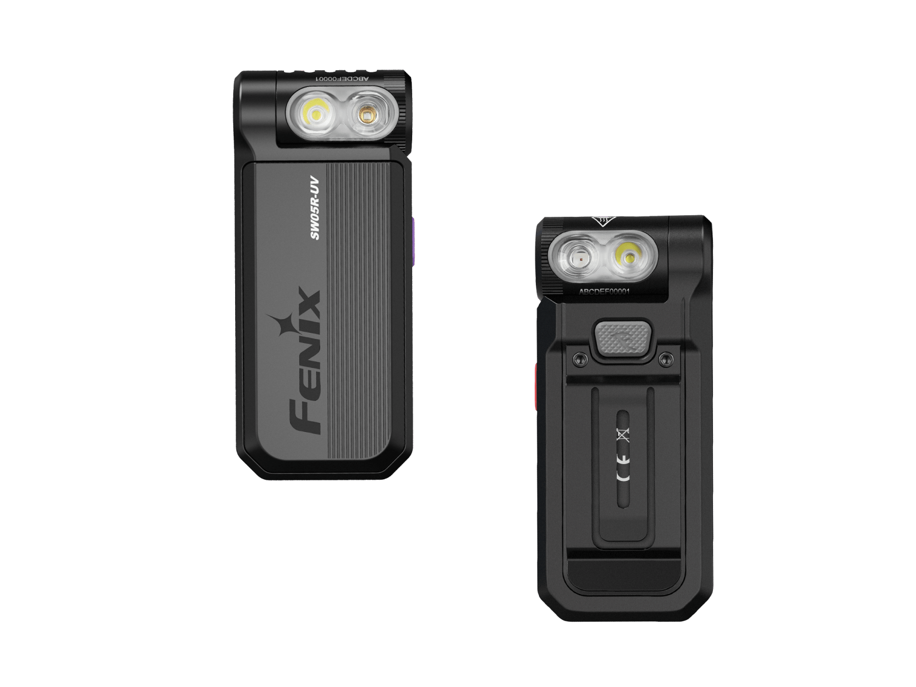 Fenix SW05R Multipurpose Clip-On Light with Red or UV Output -- OPEN BOX