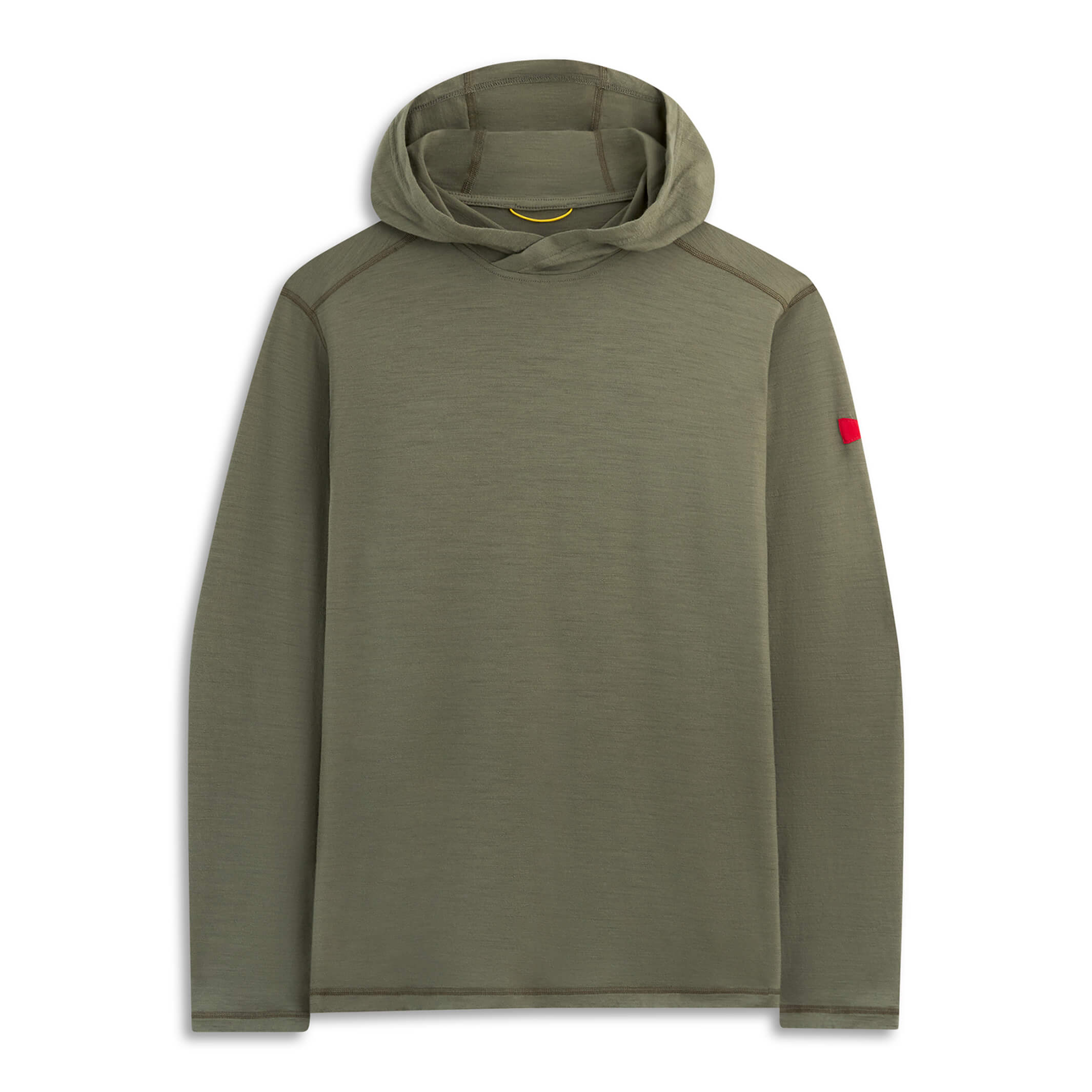 Merino Wool Hooded Long Sleeve Shirt