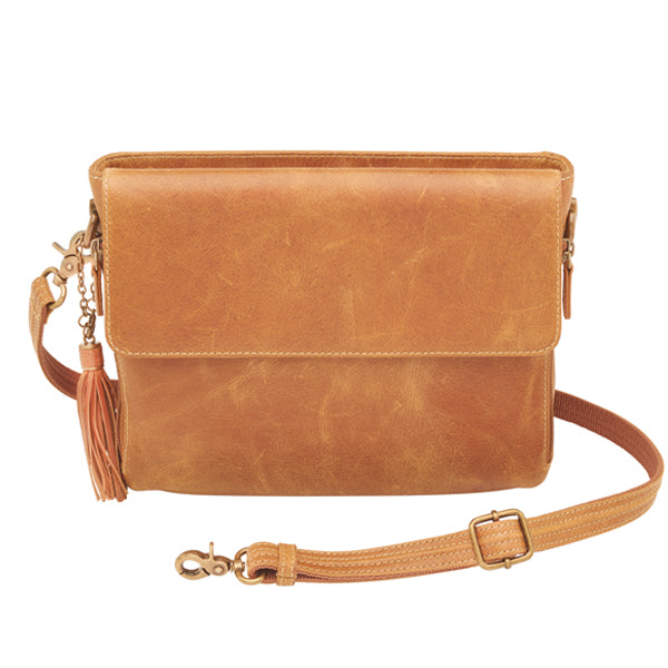 Gun Tote'N Mamas Clutch Concealed Carry Purse Distressed Buffalo GTM-CZY/22 - $169.95 at GTM Original