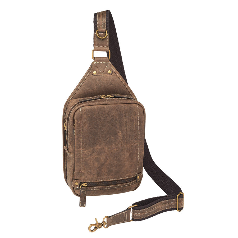 GTMoriginals Mini Sling Concealed Carry Bag Distressed Buffalo GTM-CZY/110 - $169.95 at GTM Original