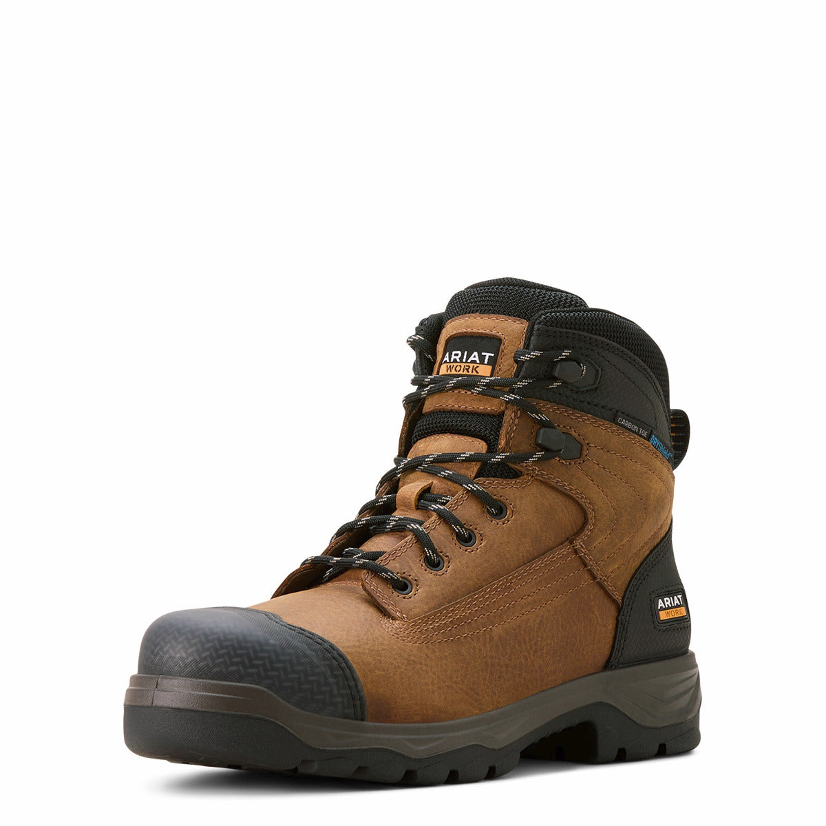 Ariat 10054291 Men's Turbo Duratread XTR 6 Inch Waterproof Carbon Toe Work Boot - Natural Brown