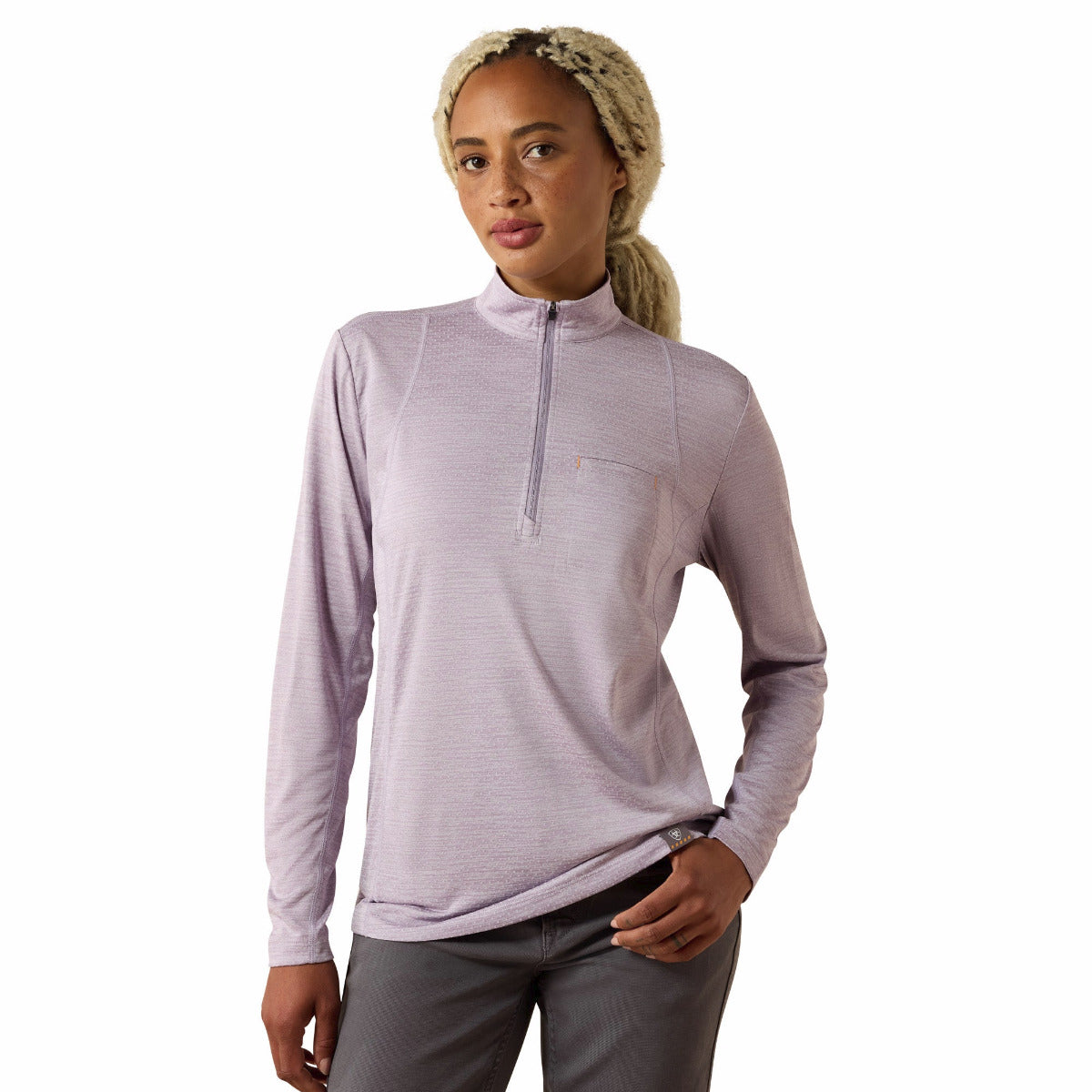 Ariat 10071485 Women's Rebar Evolve Half Zip - Purple Ash