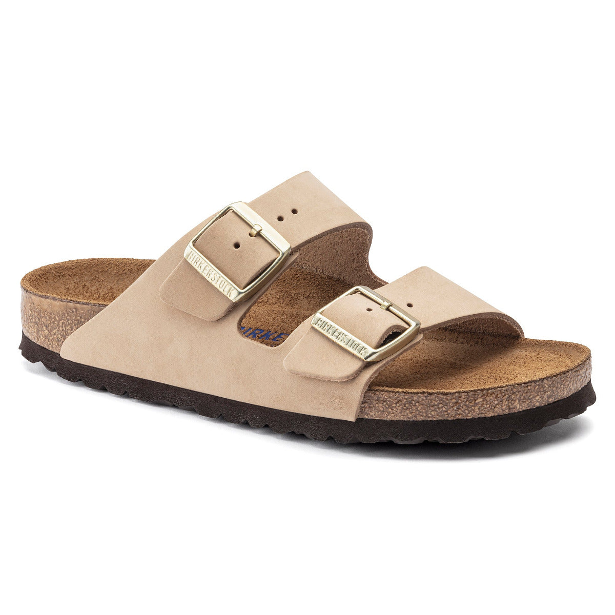 Birkenstock 1019013 Women's Arizona Soft Footbed Sandcastle Nubuck