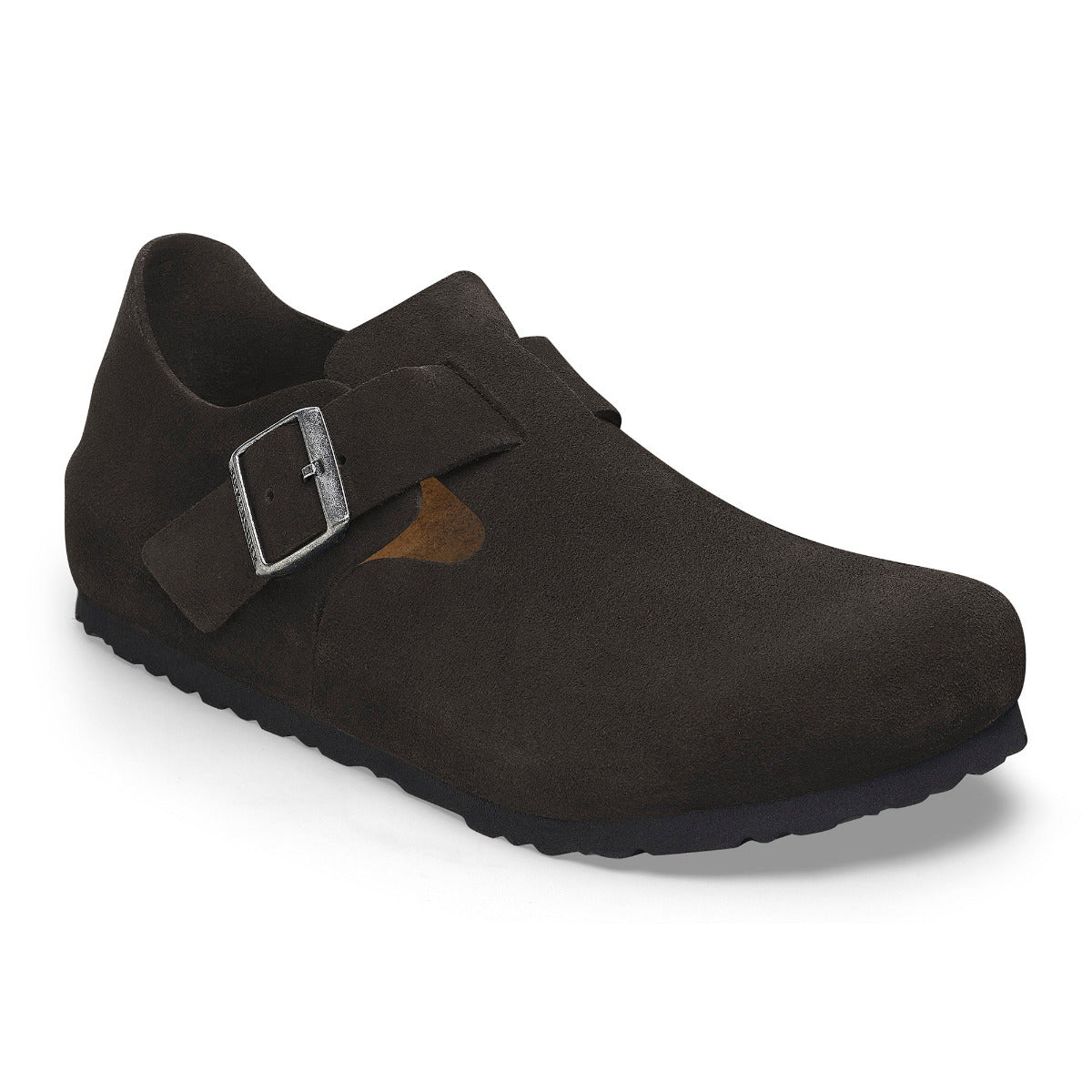 Birkenstock 1028078 Women's London Black Suede Narrow - Previous Season