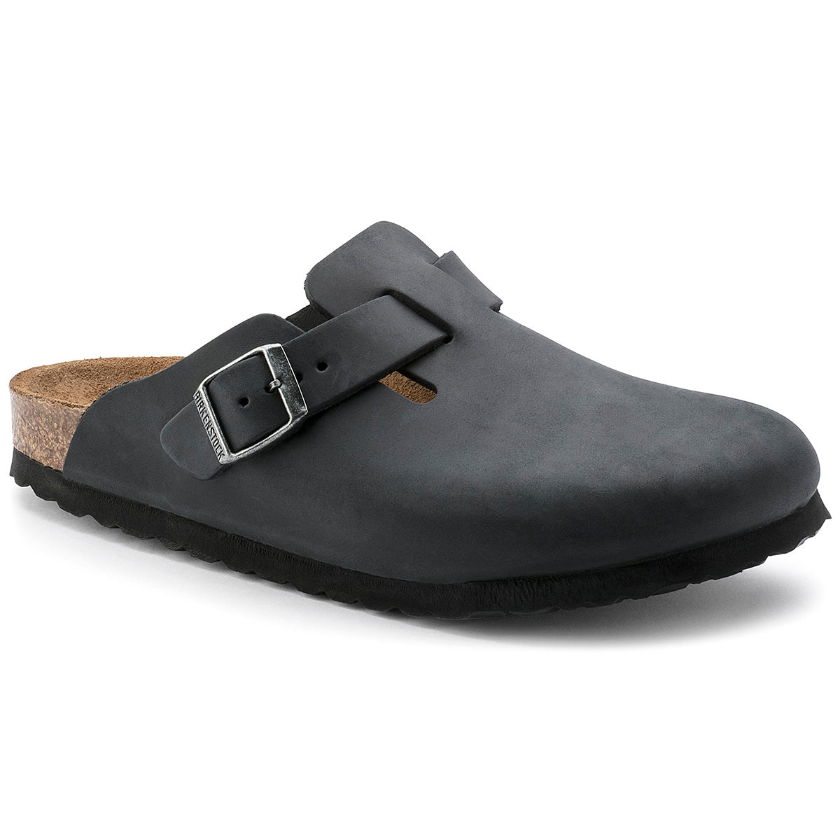 Birkenstock 59461 Boston Oiled Leather-Black